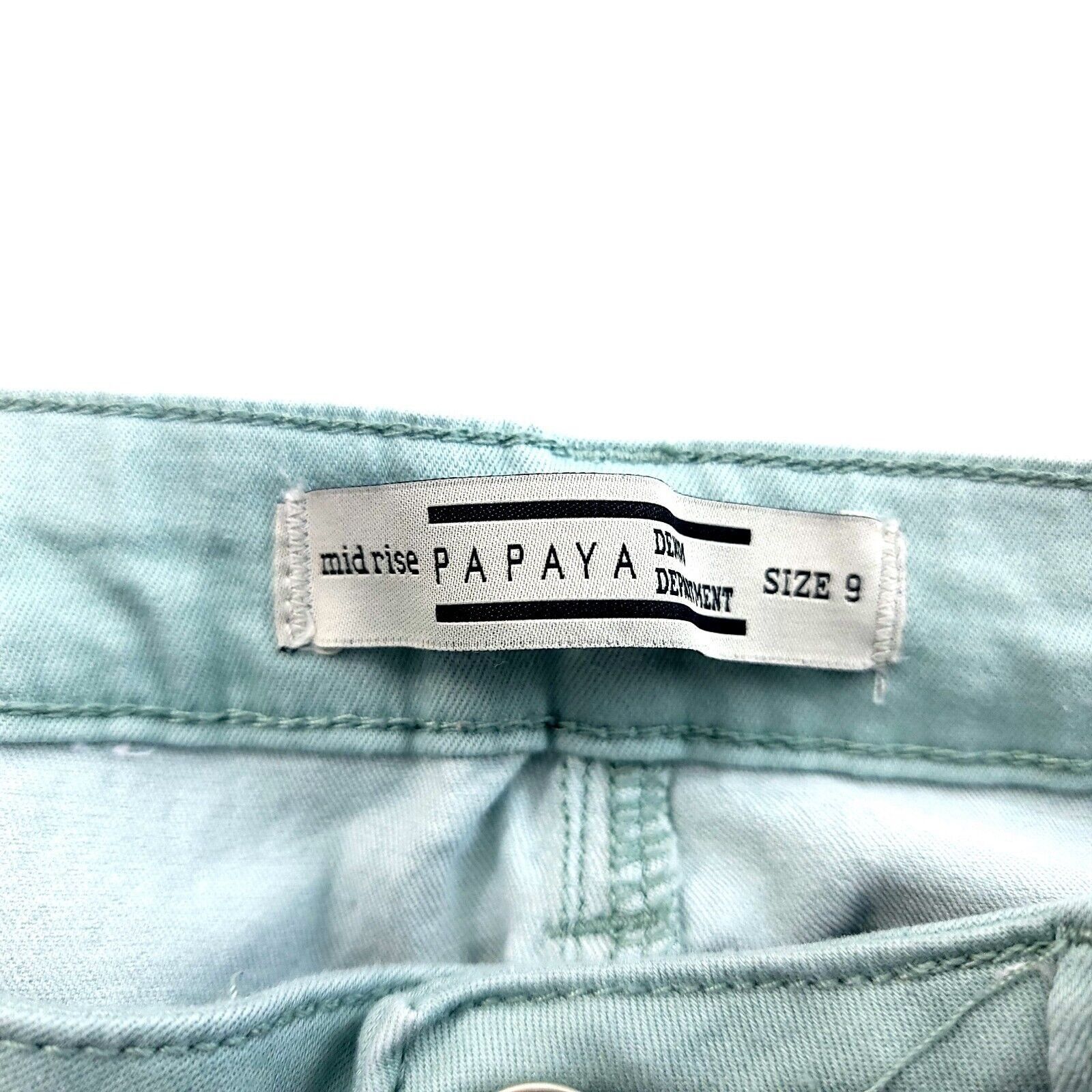 Vintage Papaya USA Seafoam Green Cotton Spandex Polyester Mid Rise W Size US 28 / EU 44 - 4 Thumbnail