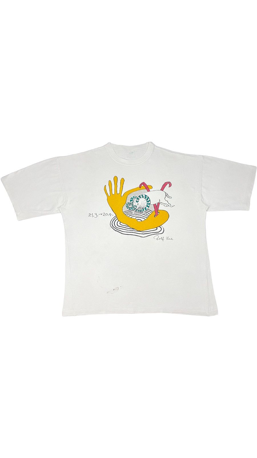Arts & Science 🔥LASTDROP🔥 90s Rolf Knie Painter Swiss Circus Draw Art Tee Size US XL / EU 56 / 4 - 1 Thumbnail