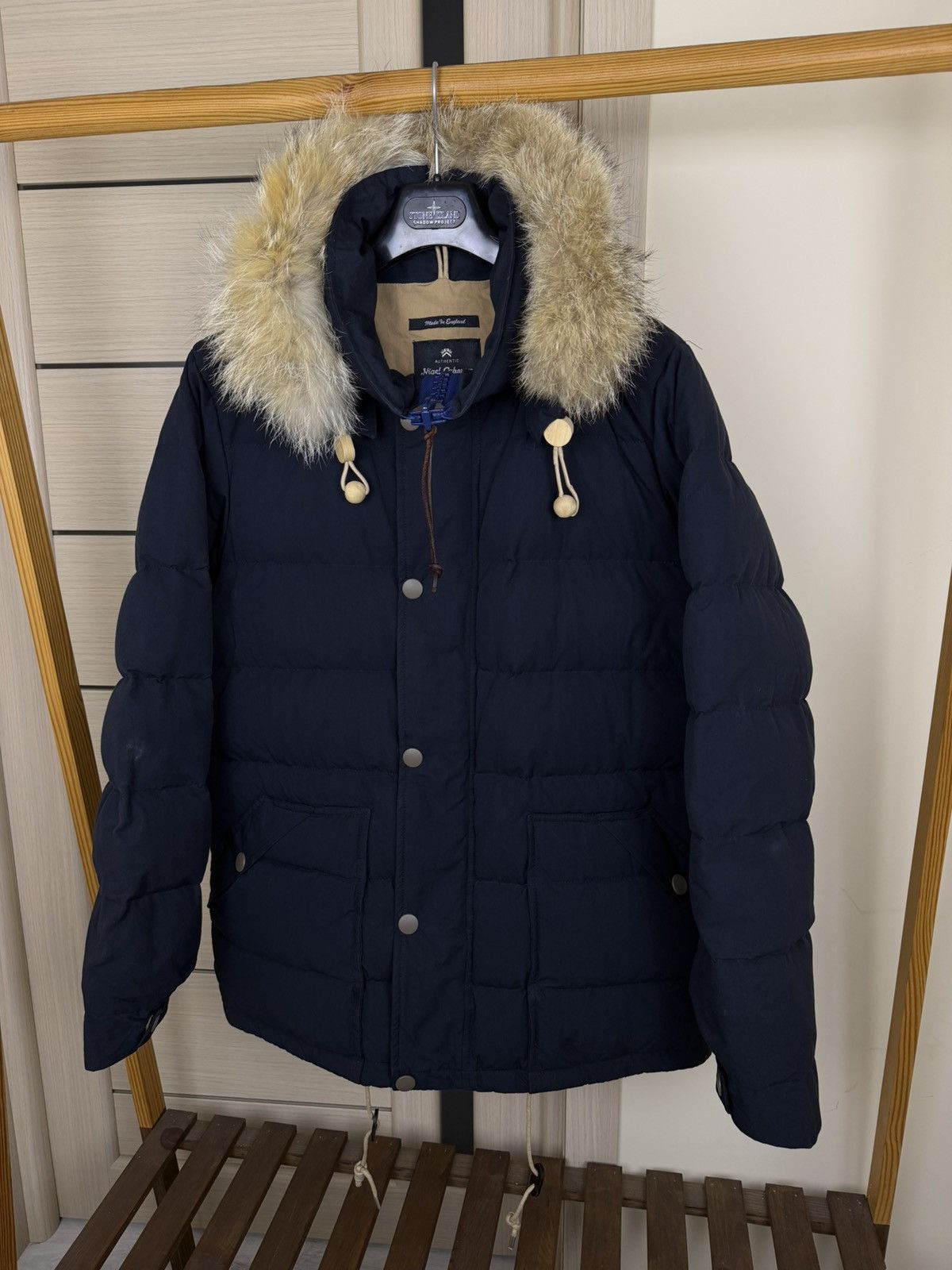 Nigel Cabourn Nigel Cabourn Down Filled Fur Hooded Puffer Jacket Size US L / EU 52-54 / 3 - 25 Thumbnail