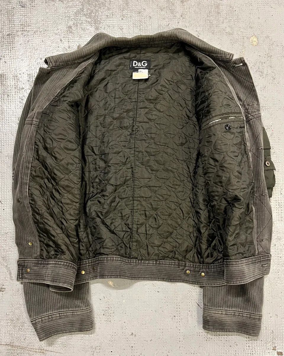 Dolce & Gabbana AW2003 Dolce & Gabbana Grey Corduroy & Green Jacket Size US L / EU 52-54 / 3 - 10 Thumbnail
