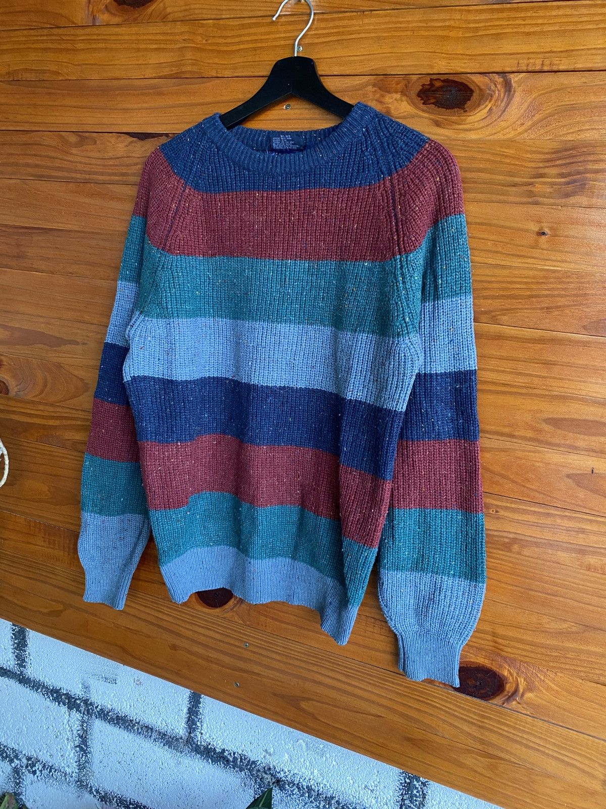 Vintage Vintage The Sundays Sportswea Striped Knit Sweater Speckled Size US S / EU 44-46 / 1 - 4 Thumbnail