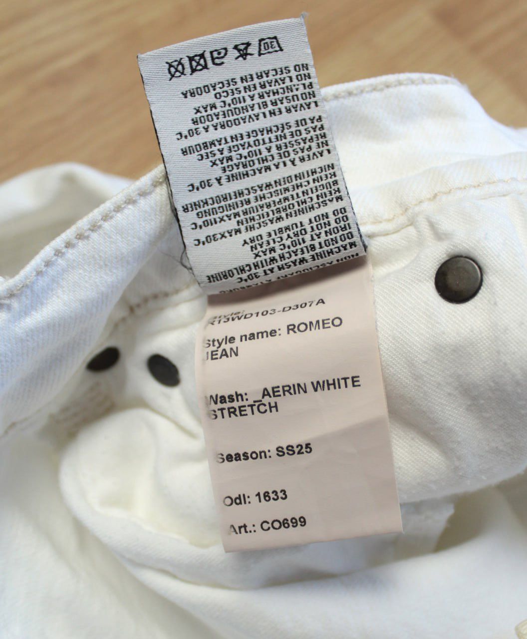 R13 🔥 R13 SS25 Romeo Jean Aerin White Stretch Denim Pants Jeans Size 28" / US 6 / IT 42 - 8 Thumbnail