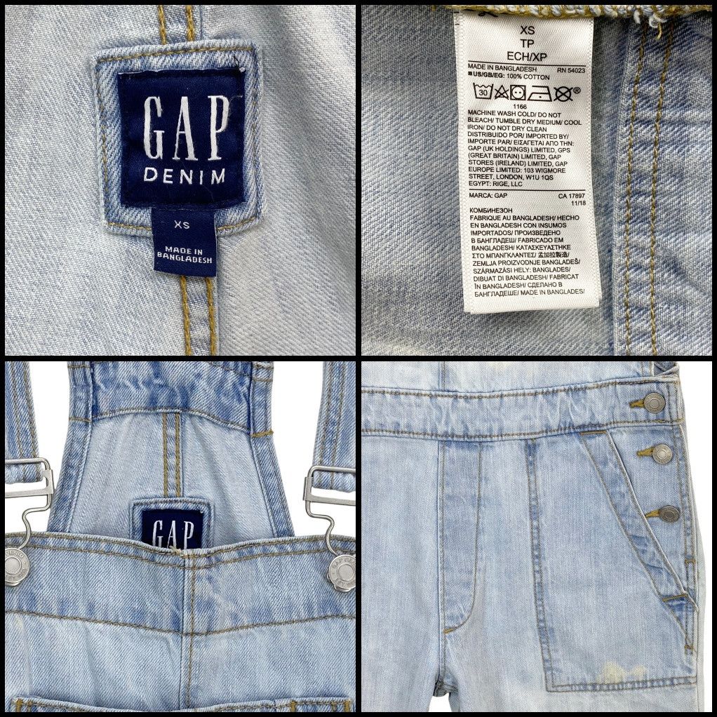 Big John × Vintage Gap Carpenter Light Wash Baker Pocket Bib Overalls Size US 33 - 11 Thumbnail