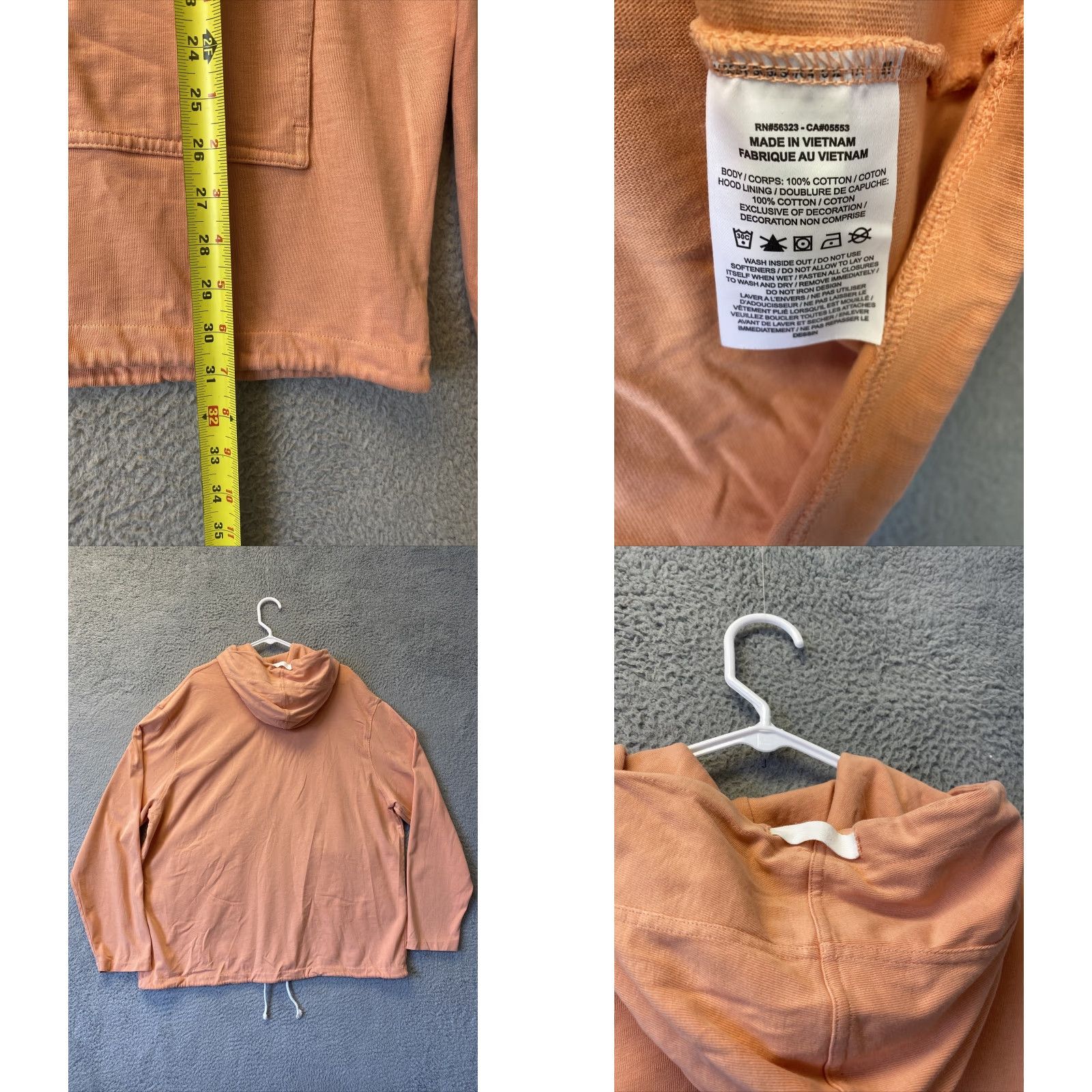 Nike Nike Sweater Hoodie Womens XXL Orange Pullover Knit Cotton Blend Hooded Sweatshirt Pockets All Seasons Casual Fall Winter Sweatshirt 2XL Women Size XXL / US 16-18 / IT 52-54 - 8 Thumbnail