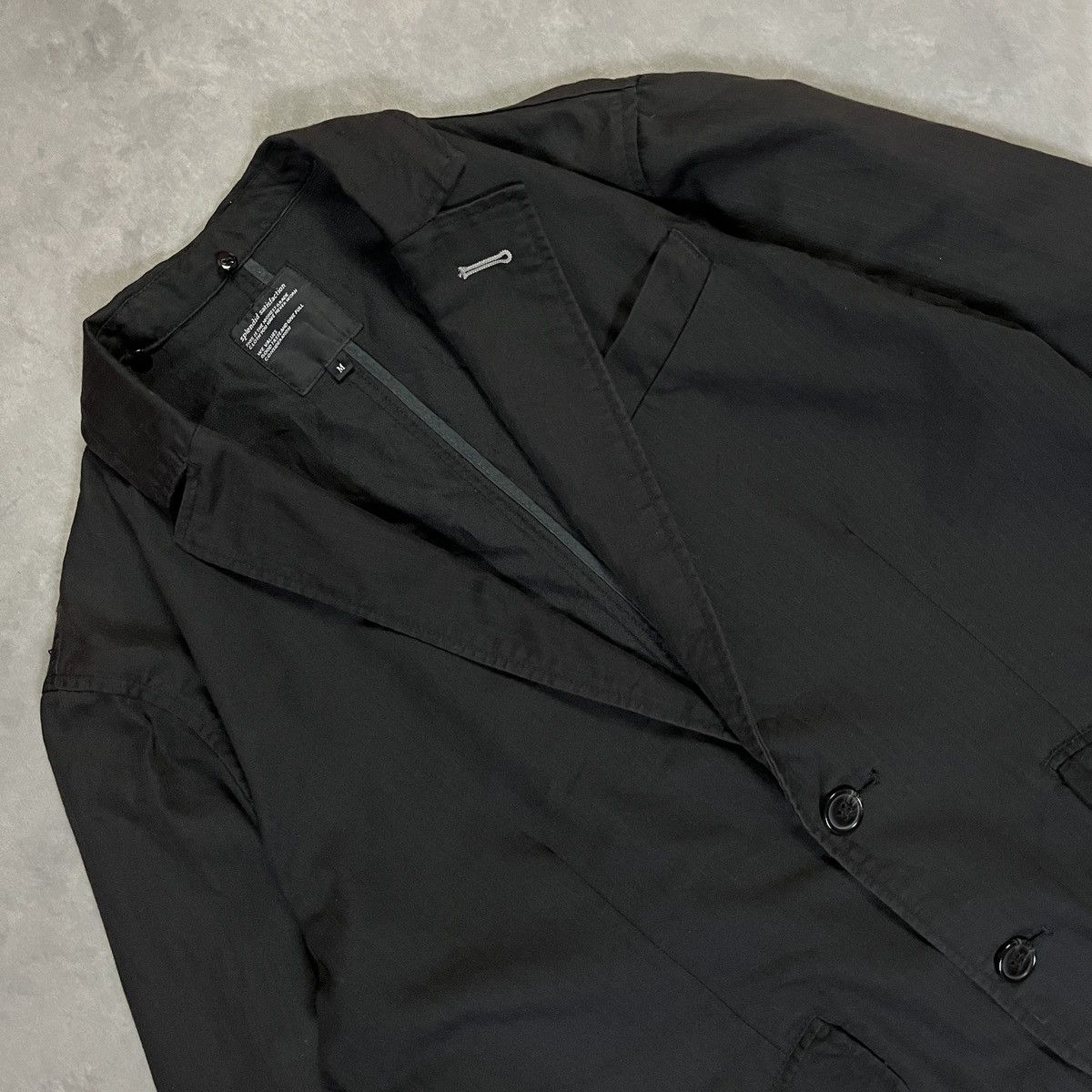 14th Addiction Hooded Layered Blazer Jacket Black Minimal Streetwear Japan Size 40R - 9 Thumbnail