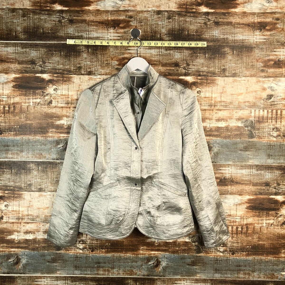 Hiroko Koshino Homme Hiroko Bis hiroko koshino Grey Blazer #A2396 Size S / US 4 / IT 40 - 1 Thumbnail