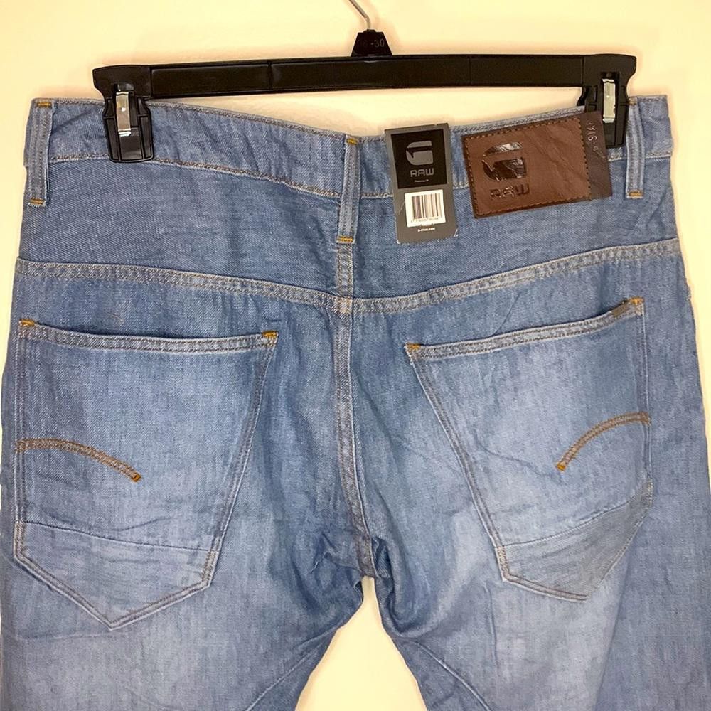 Designer G-Star RAW - NWT Slim - 32W34L - 100% Cotton - Light weight Size US 32 / EU 48 - 4 Thumbnail