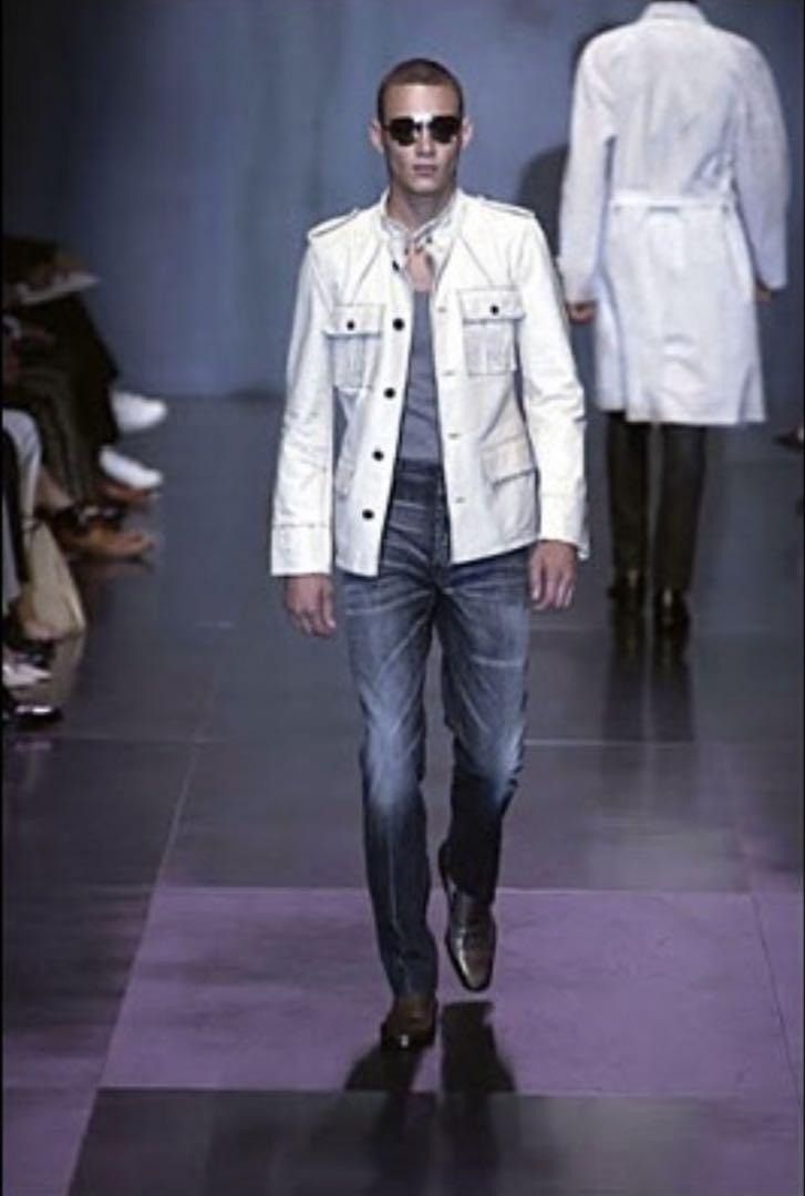 Yves Saint Laurent 2002ss Tomford Era YSL distressed jacket Size US L / EU 52-54 / 3 - 10 Thumbnail