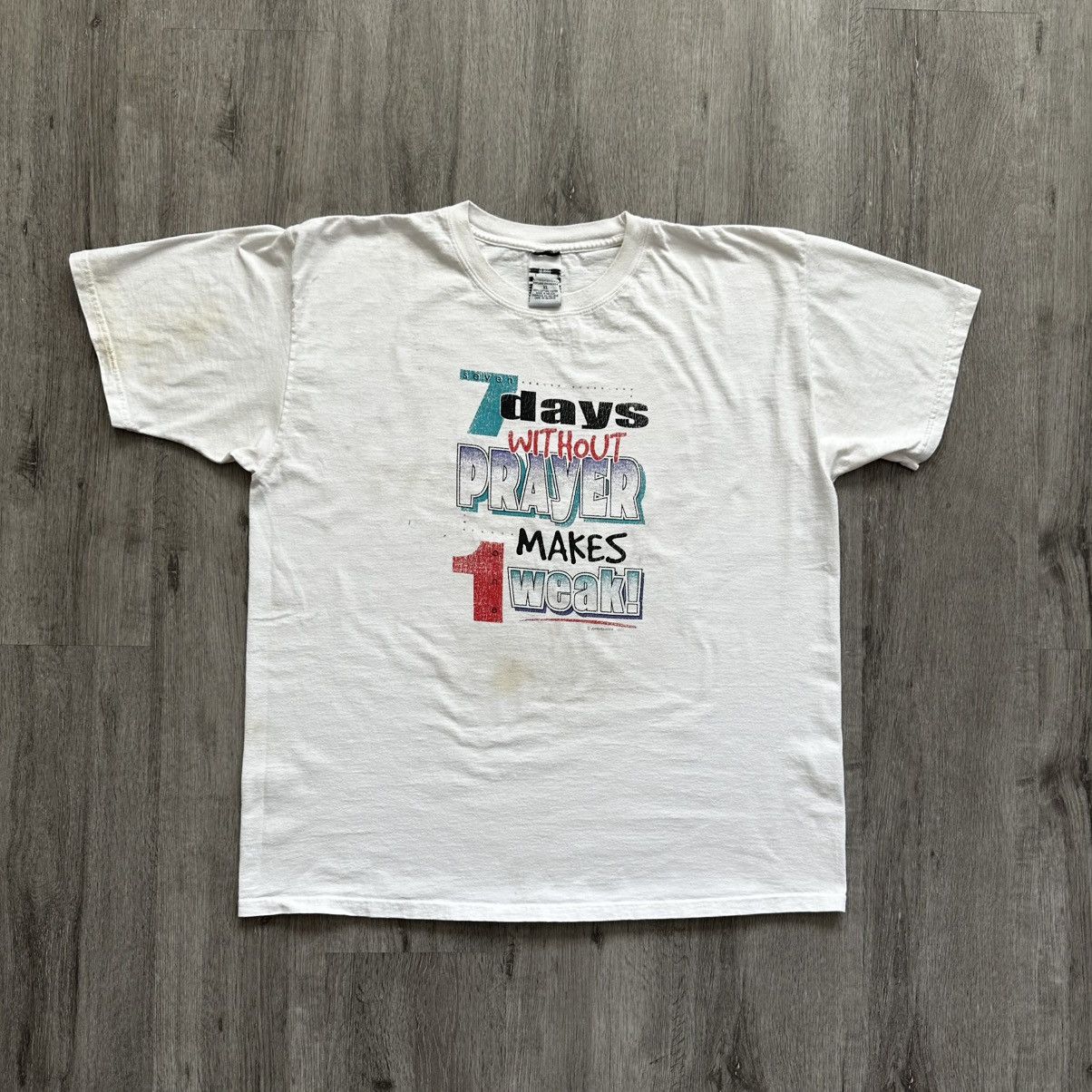 Vintage 90s Vintage Prayer Jesus Springfield Shirt Size US XL / EU 56 / 4 - 1 Thumbnail