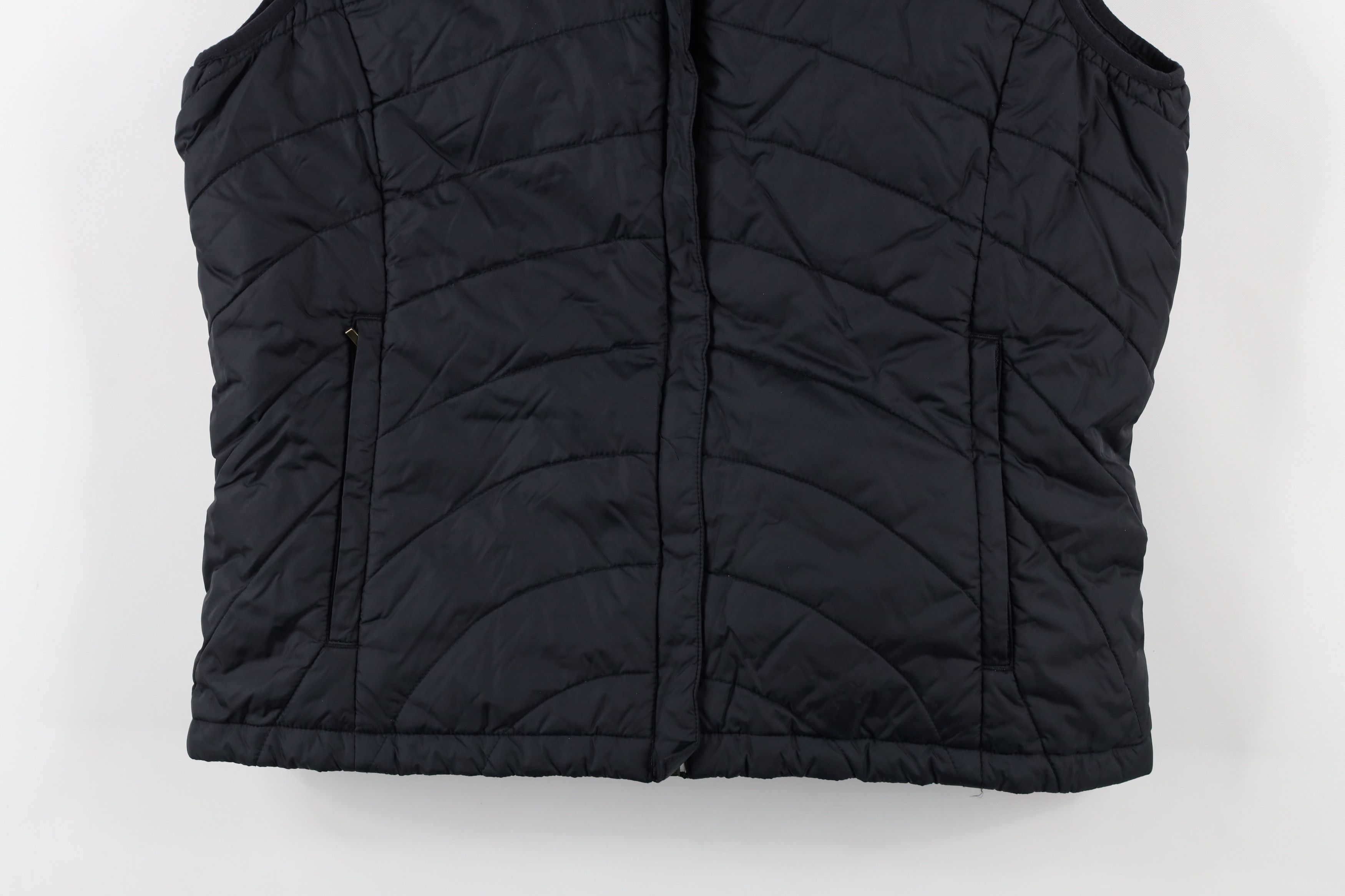 Lands' End × Vintage Vintage Lands End Blank Full Zip Puffer Vest Jacket Black Size M / US 6-8 / IT 42-44 - 3 Thumbnail