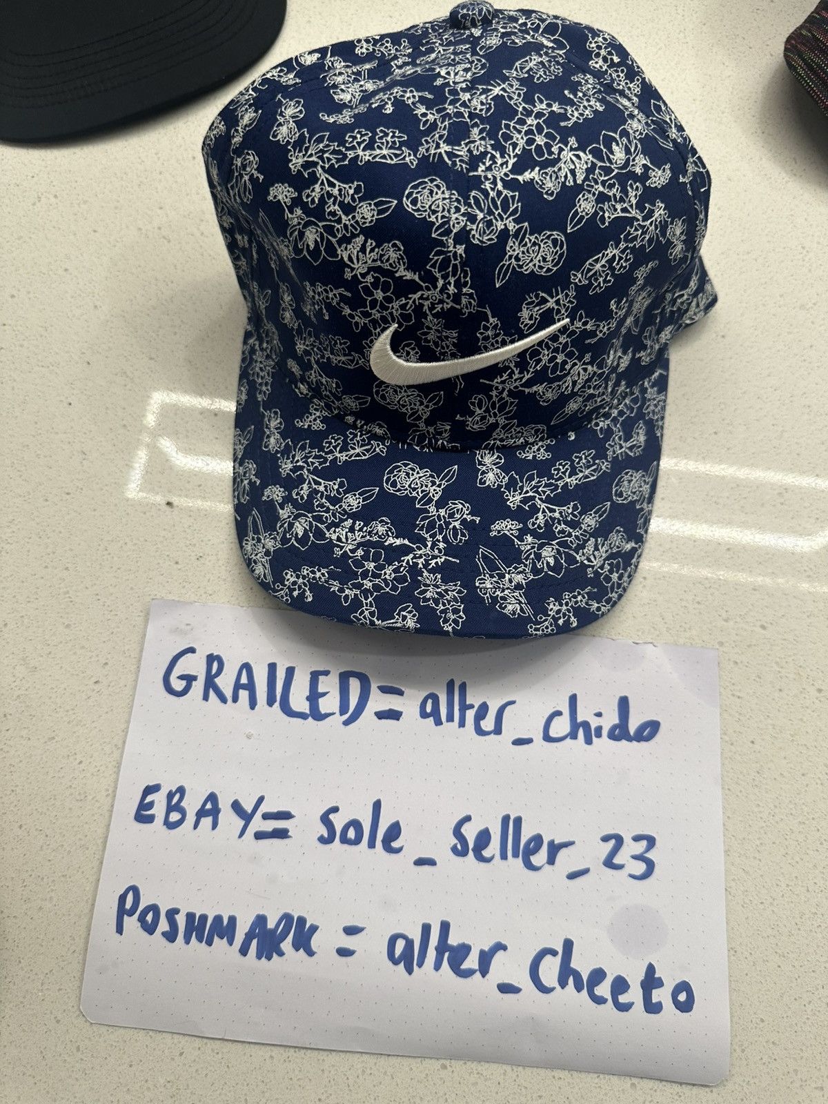 Nike Nike Masters Classic 99 Aerobill Floral Hat Size ONE SIZE - 1 Thumbnail