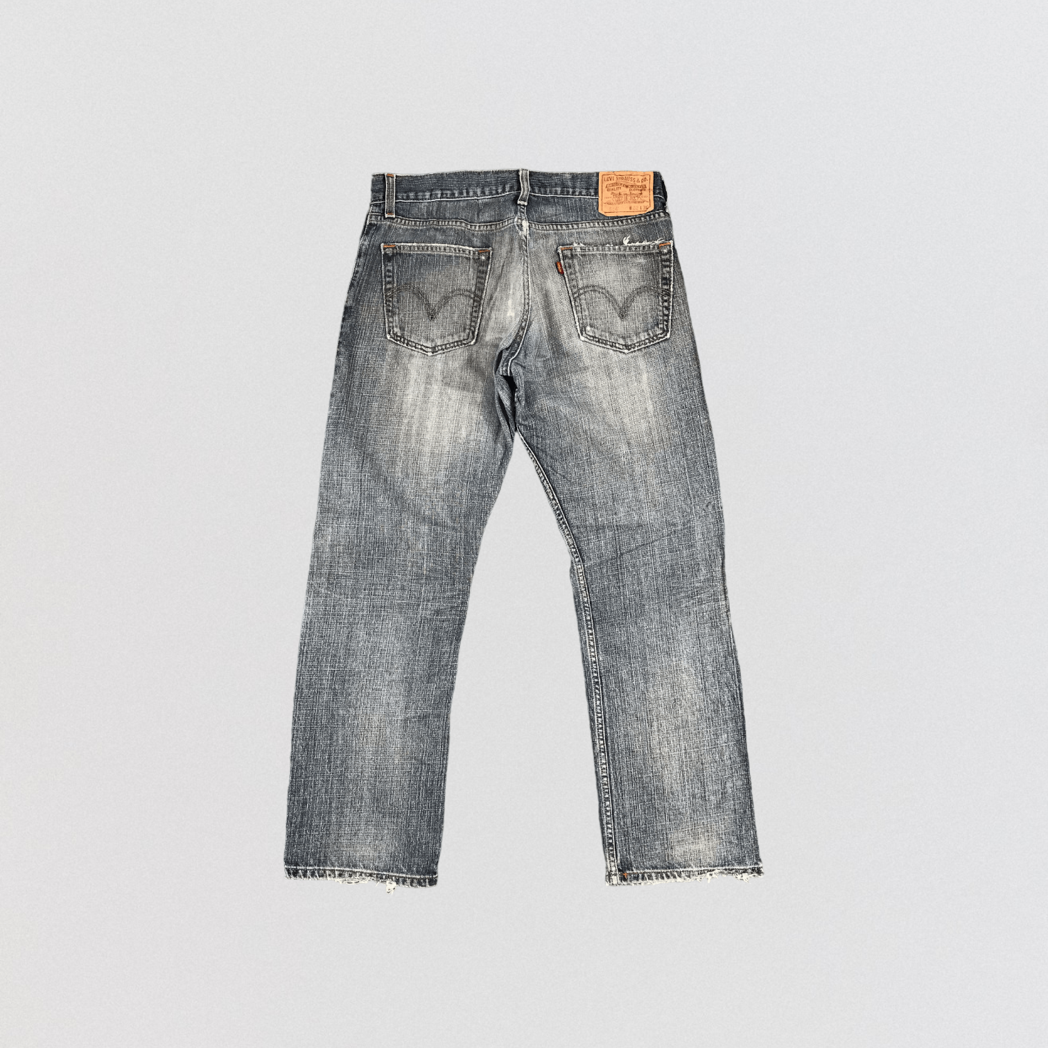 Levi's Vintage Distress Levis 514 Jeans-JM1144 Size US 33 - 2 Thumbnail
