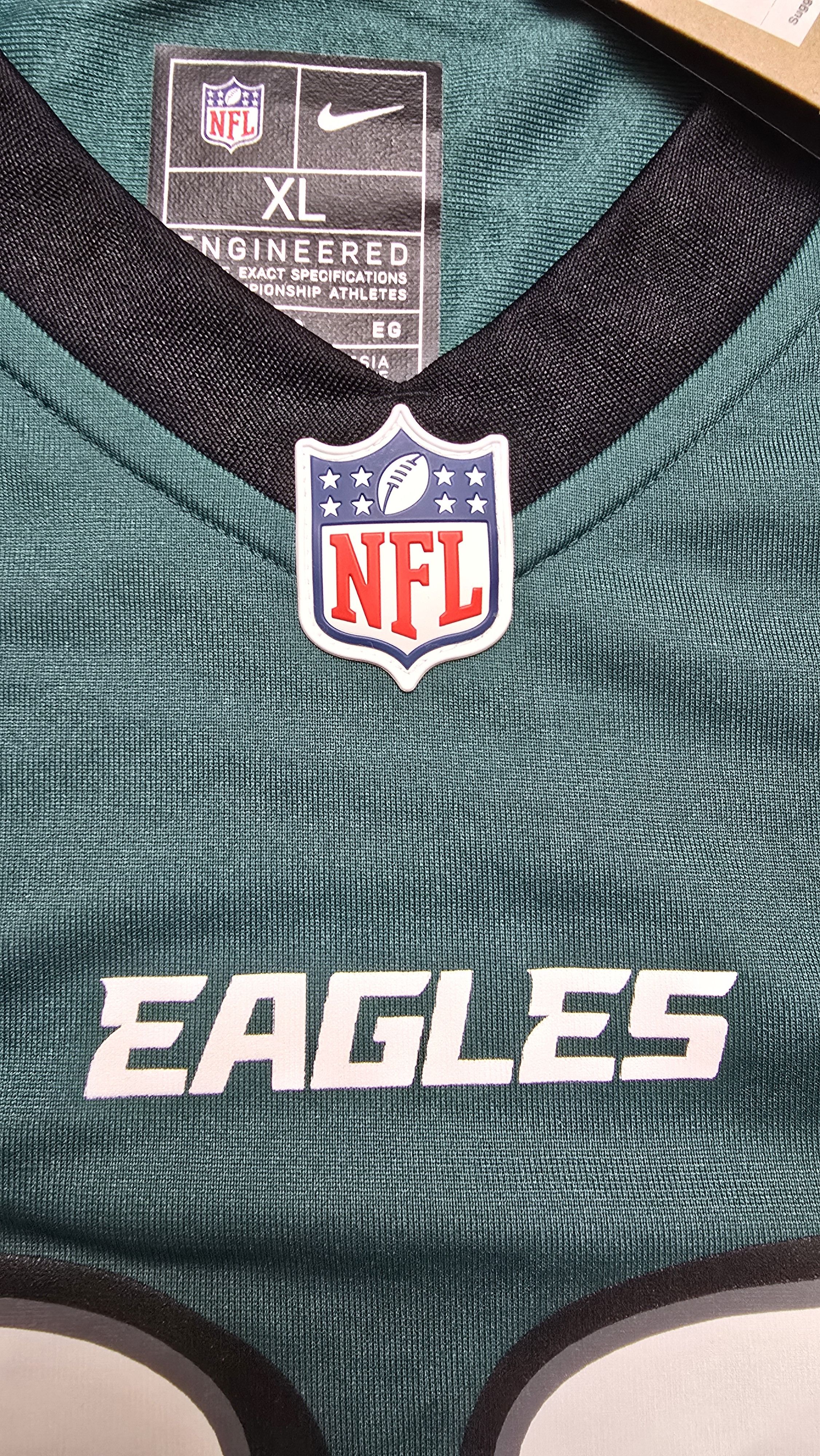 Nike Philadelphia Eagles Barkley Midnight Green Game Jersey Size US XL / EU 56 / 4 - 15 Thumbnail