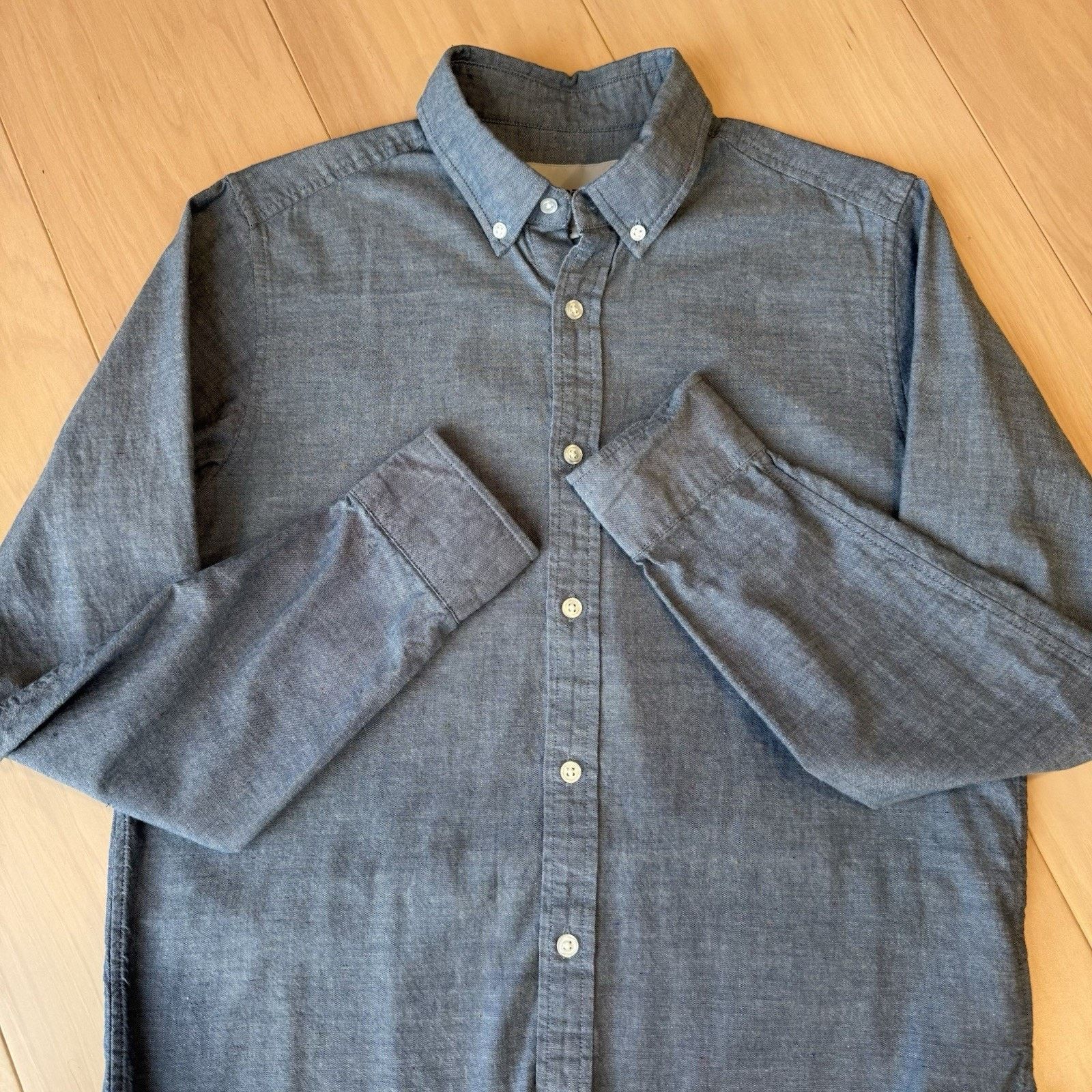 Carhartt Wip Carhartt WIP Kyoto Shirt Small Blue Minimalist Oxford Size US S / EU 44-46 / 1 - 5 Thumbnail