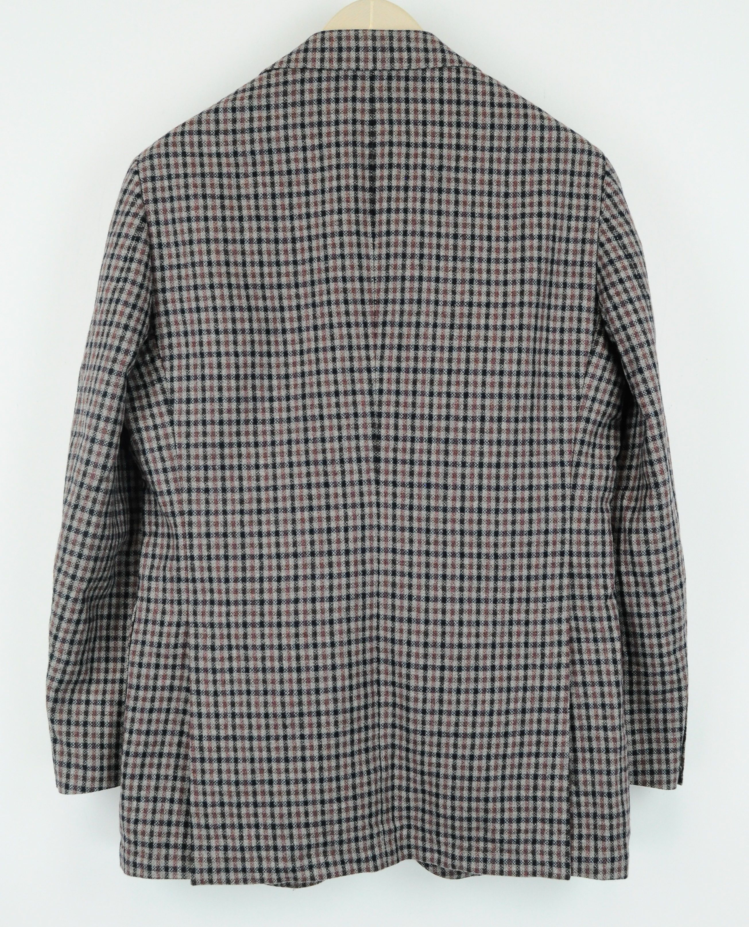Suitsupply HAVANA PATCH UK38R Grey Slim Checked Wool Blazer 57193 Size 38R - 2 Thumbnail