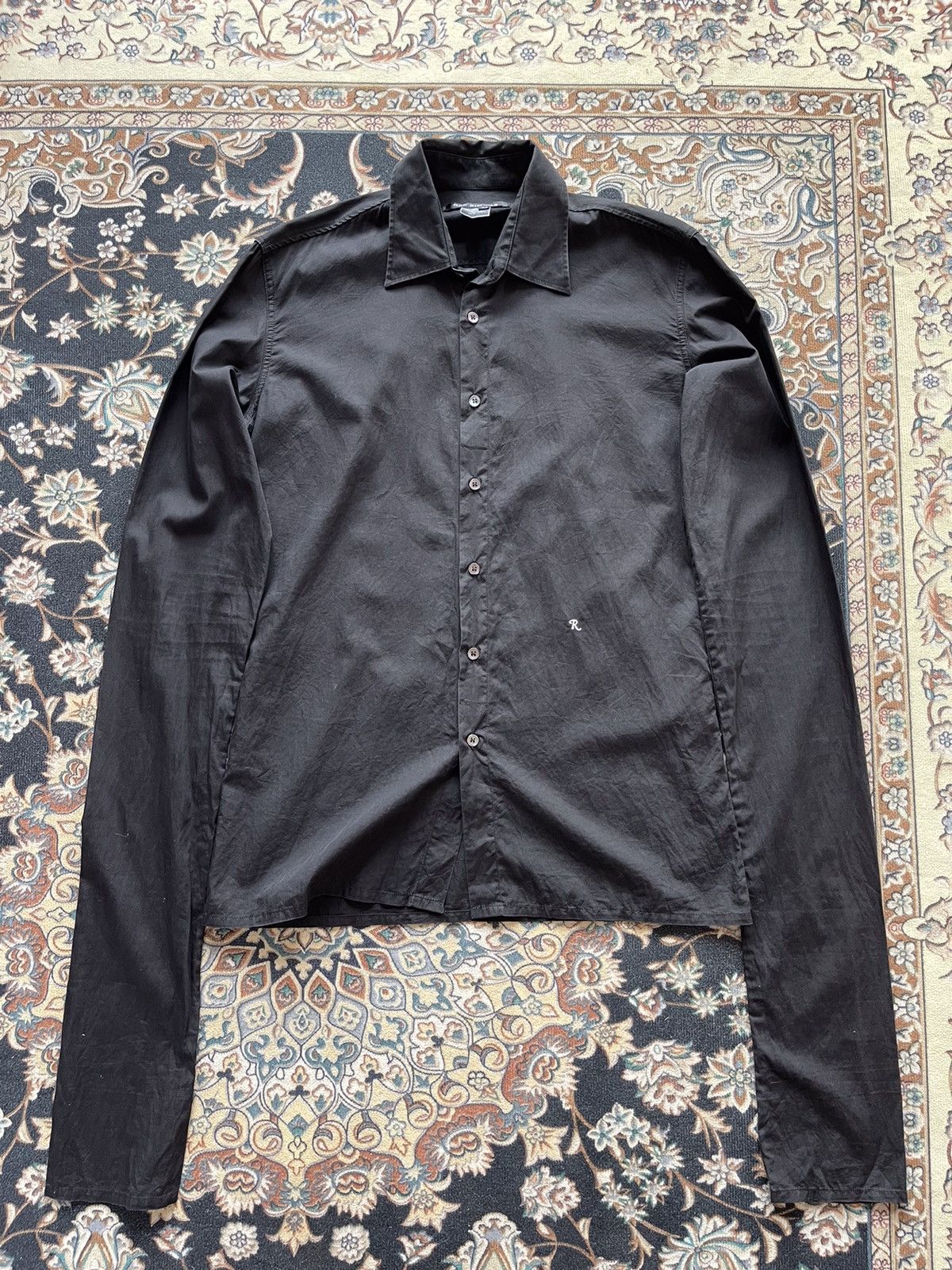 Raf Simons 1999 Raf Simons Elongated Sleeve Shirt Size US M / EU 48-50 / 2 - 8 Thumbnail
