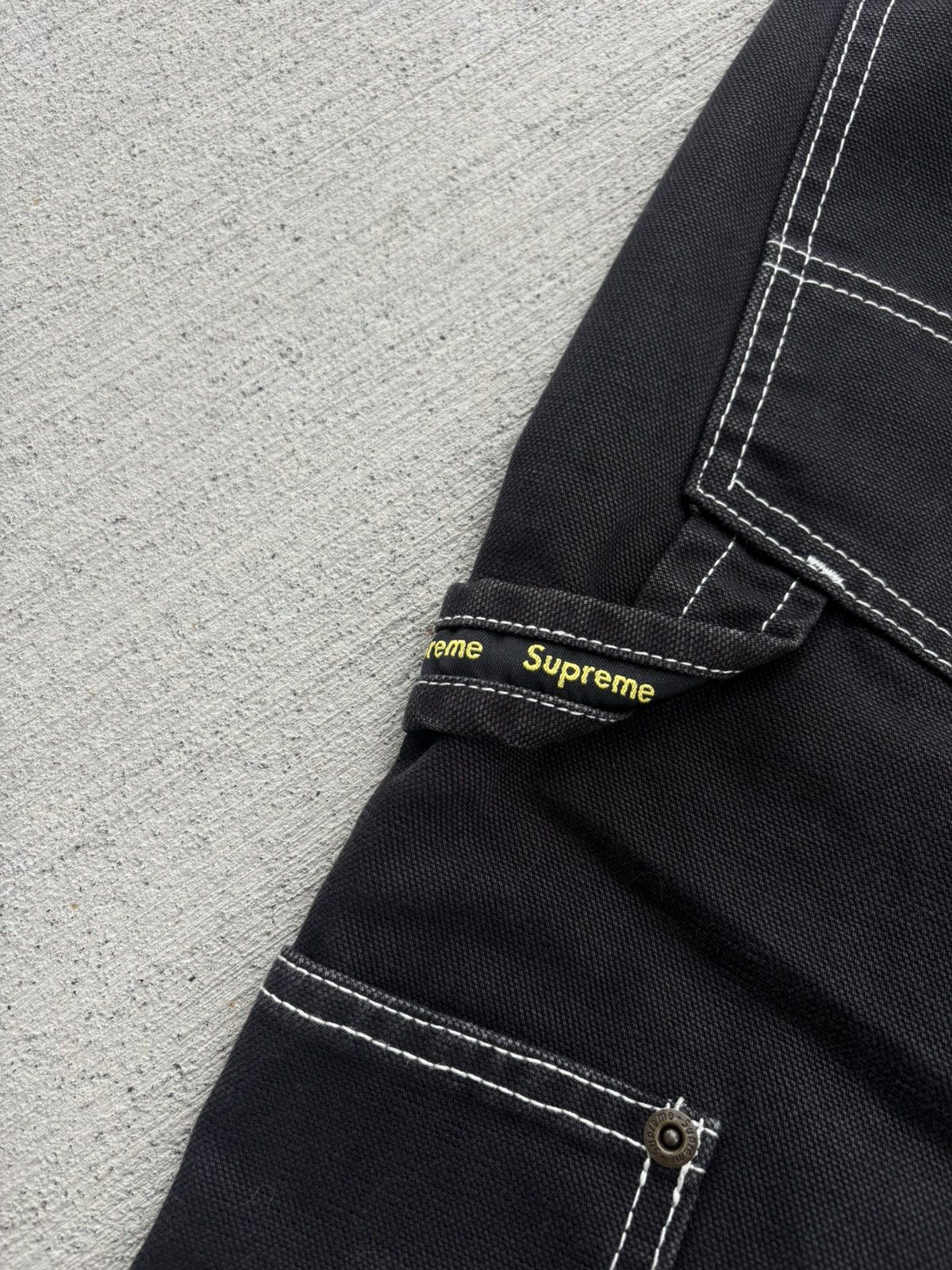 Supreme Supreme black white baggy double knee Size US 30 / EU 46 - 3 Thumbnail