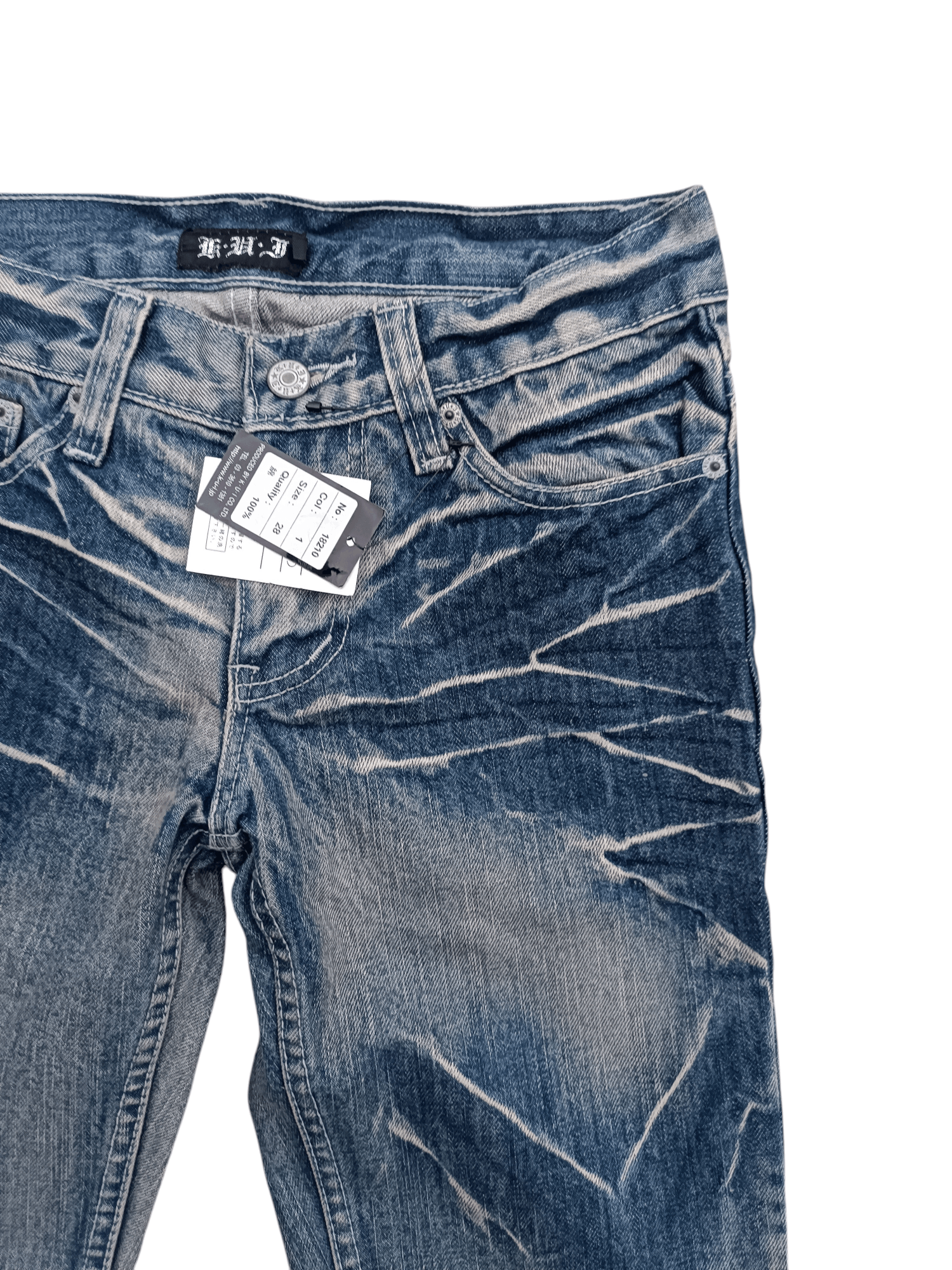 Japanese Brand Flared K.U.I Whiskers Faded Boot Cut Jeans Size US 28 / EU 44 - 8 Thumbnail