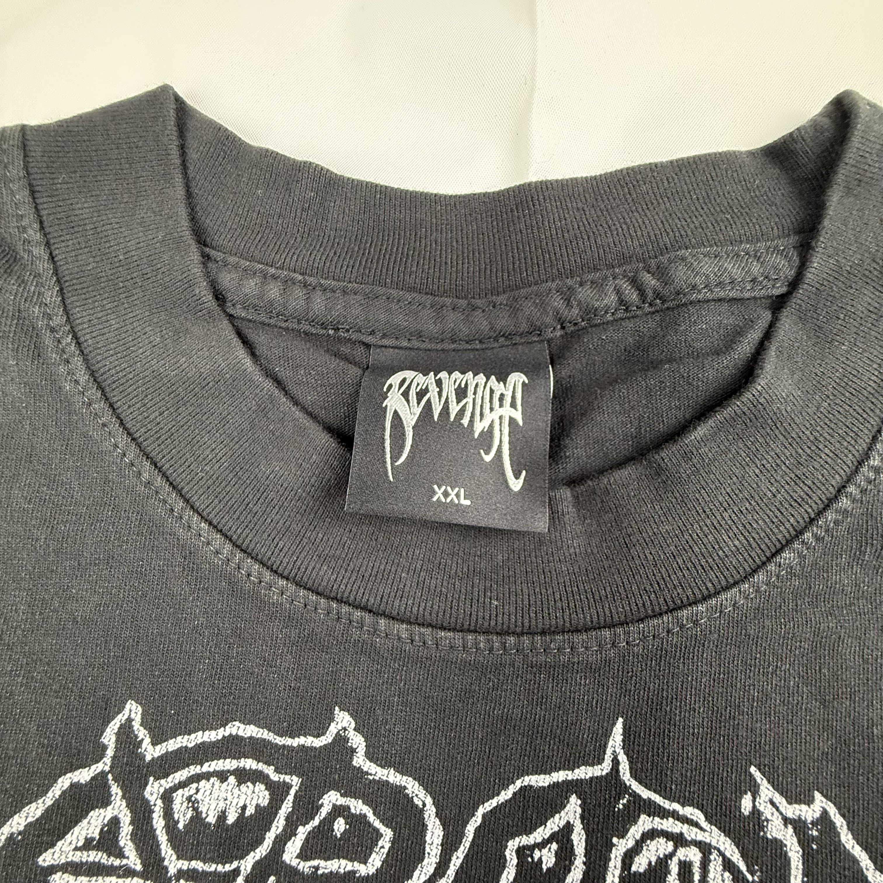 Revenge Revenge Metal Skull Rose T-Shirt XXL Mens Streetwear Size US XXL / EU 58 / 5 - 4 Thumbnail