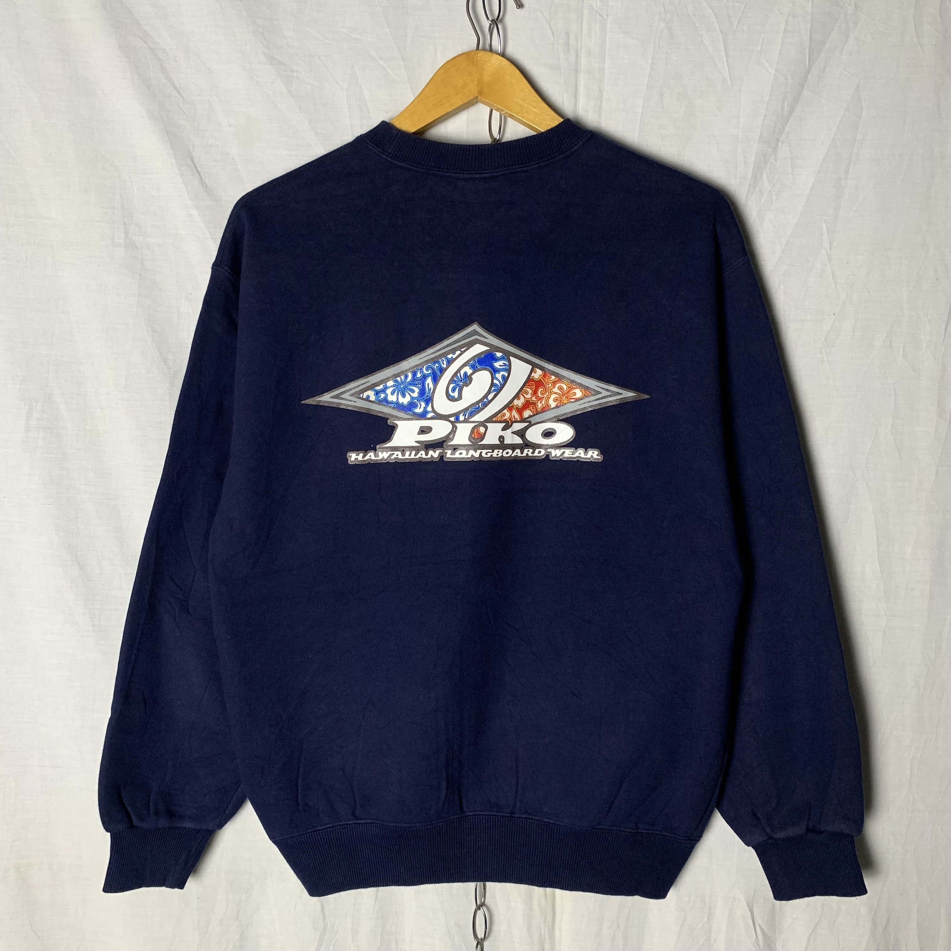 Vintage Vintage Piko Hawaiian Longboard Sweatshirt Crewneck Size US M / EU 48-50 / 2 - 1 Thumbnail