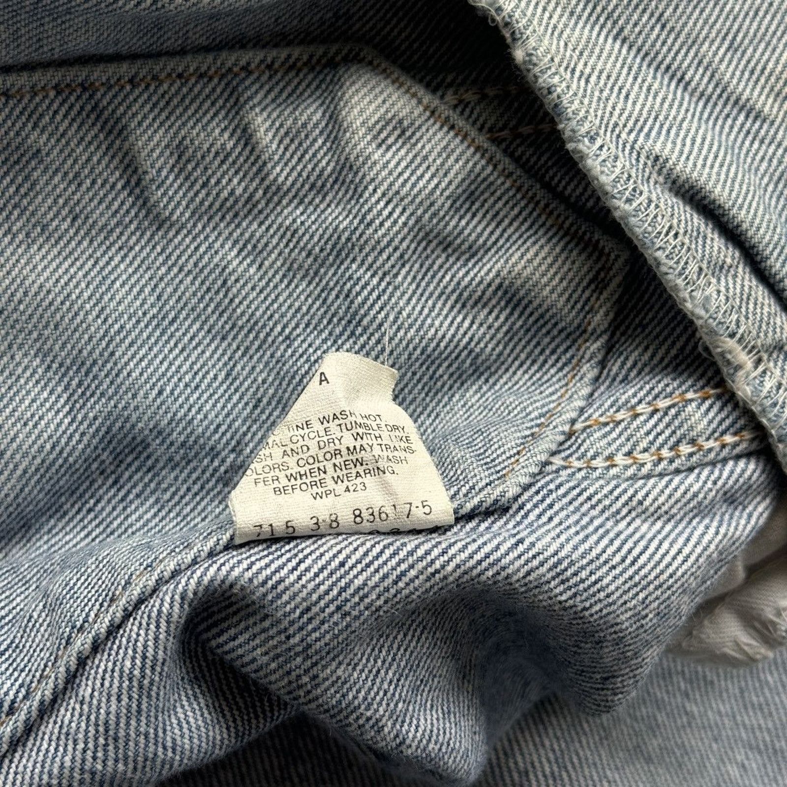 Levi's 70s Levi's Thrashed Faded Trucker Jacket USA ERD Grunge Size US S / EU 44-46 / 1 - 7 Thumbnail