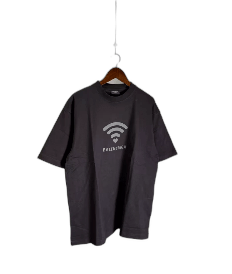 Balenciaga Balenciaga Black Wifi Signal Short Sleeve Shirt-2505 Size US L / EU 52-54 / 3 - 1 Thumbnail