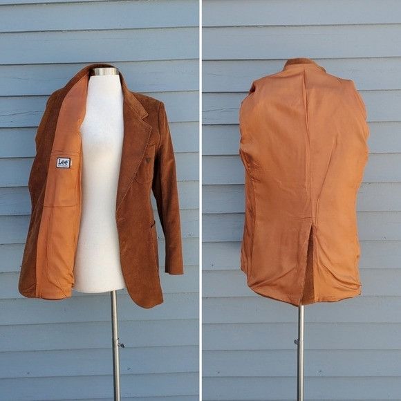 Vintage Vintage 70s Lee Western Boho Cowboy Brown Corduroy Blazer Size M / US 6-8 / IT 42-44 - 3 Thumbnail