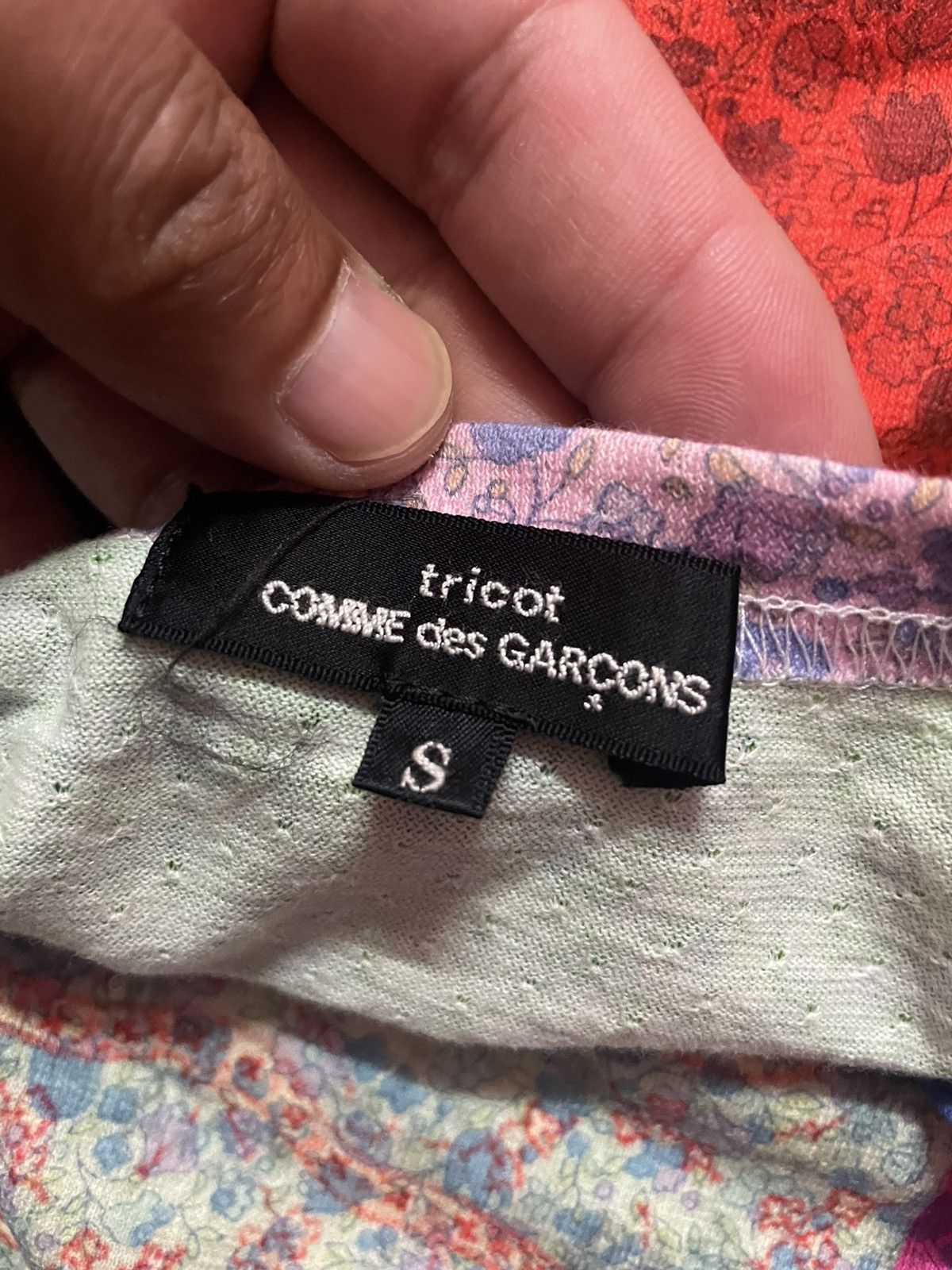 Comme des Garcons tricot Comme des Garçons multi-pattern patchwork t-shirt. Size S / US 4 / IT 40 - 3 Thumbnail