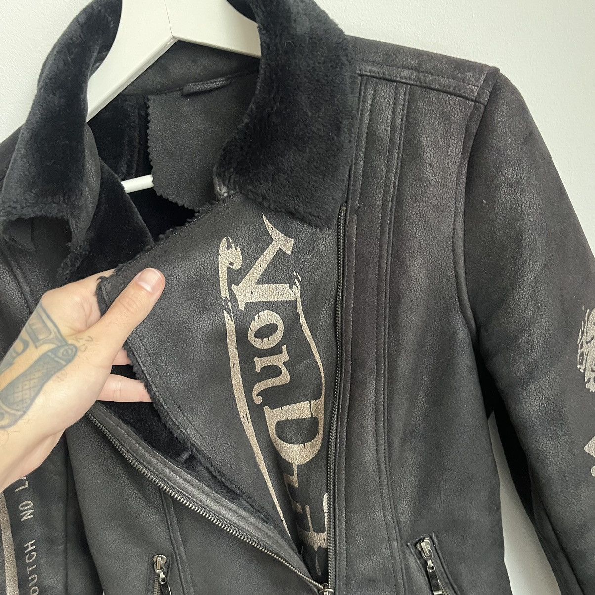 Von Dutch Vintage Von Dutch Leather Womens Jacket Size M / US 6-8 / IT 42-44 - 5 Thumbnail