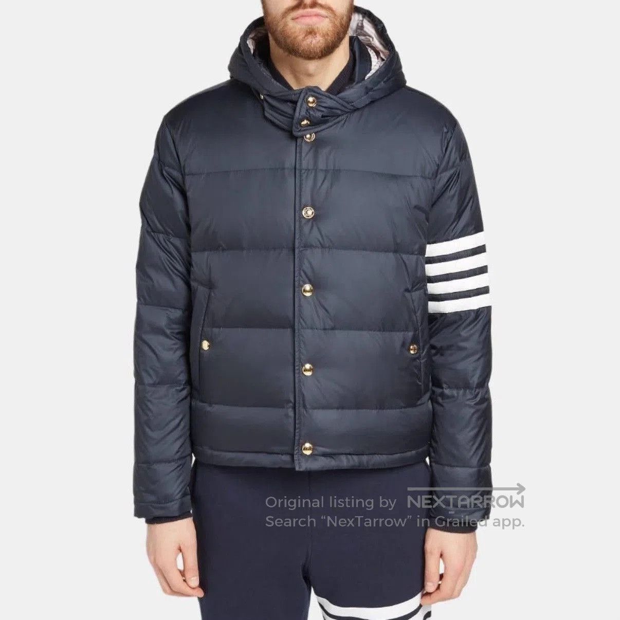 Thom Browne Thom Browne Dark Blue Down Jacket. Size US M / EU 48-50 / 2 - 7 Thumbnail