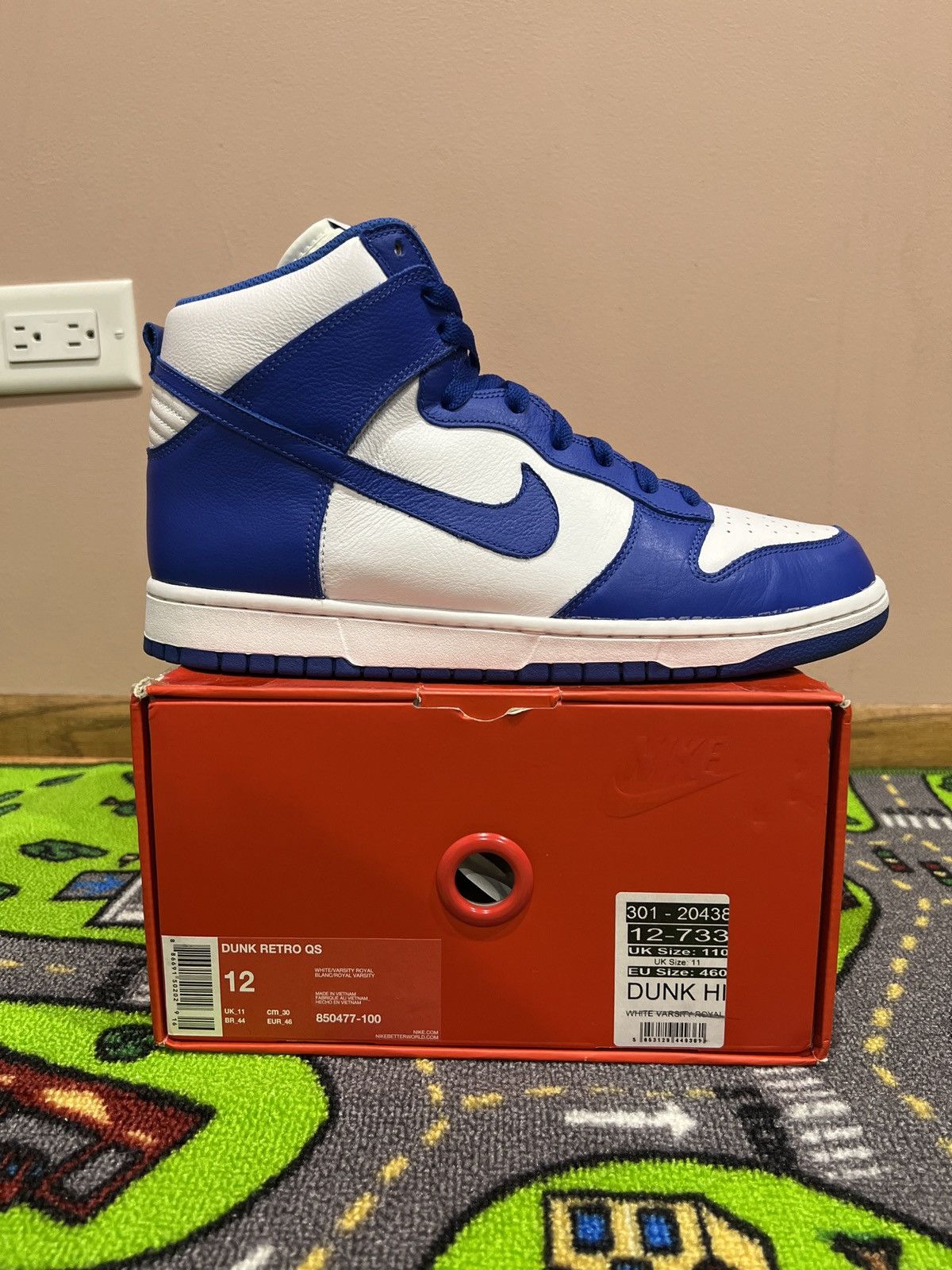 image of Nike Dunk Retro Qs Bttys ‘Kentucky’ Size 12 Shoes in Blue, Men's