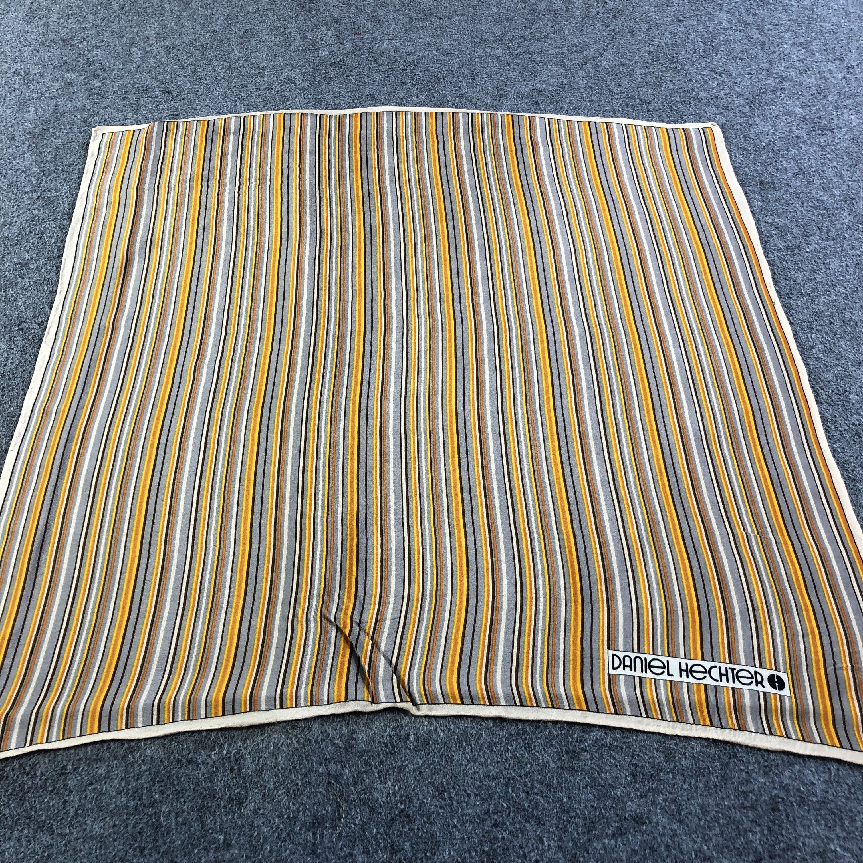 Vintage Daniel Hechter Stripes Silk Scarf M412