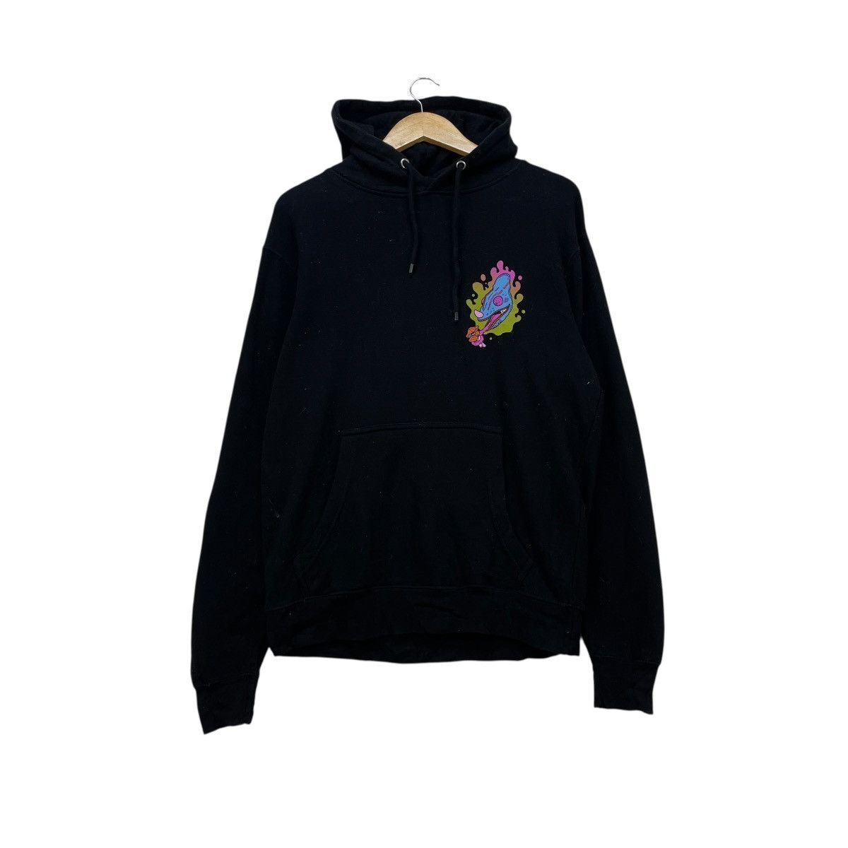 Japanese Brand 💥Vintage Alab Gecko Printed Hoodie Pullover Size US M / EU 48-50 / 2 - 2 Thumbnail