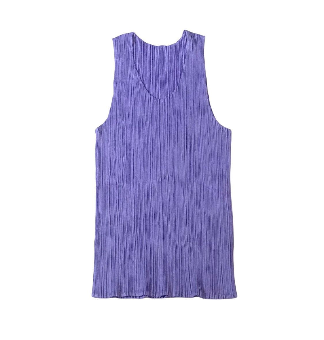 Issey Miyake Vintage issey miyake pleats please light purple tank top Size S / US 4 / IT 40 - 1 Thumbnail