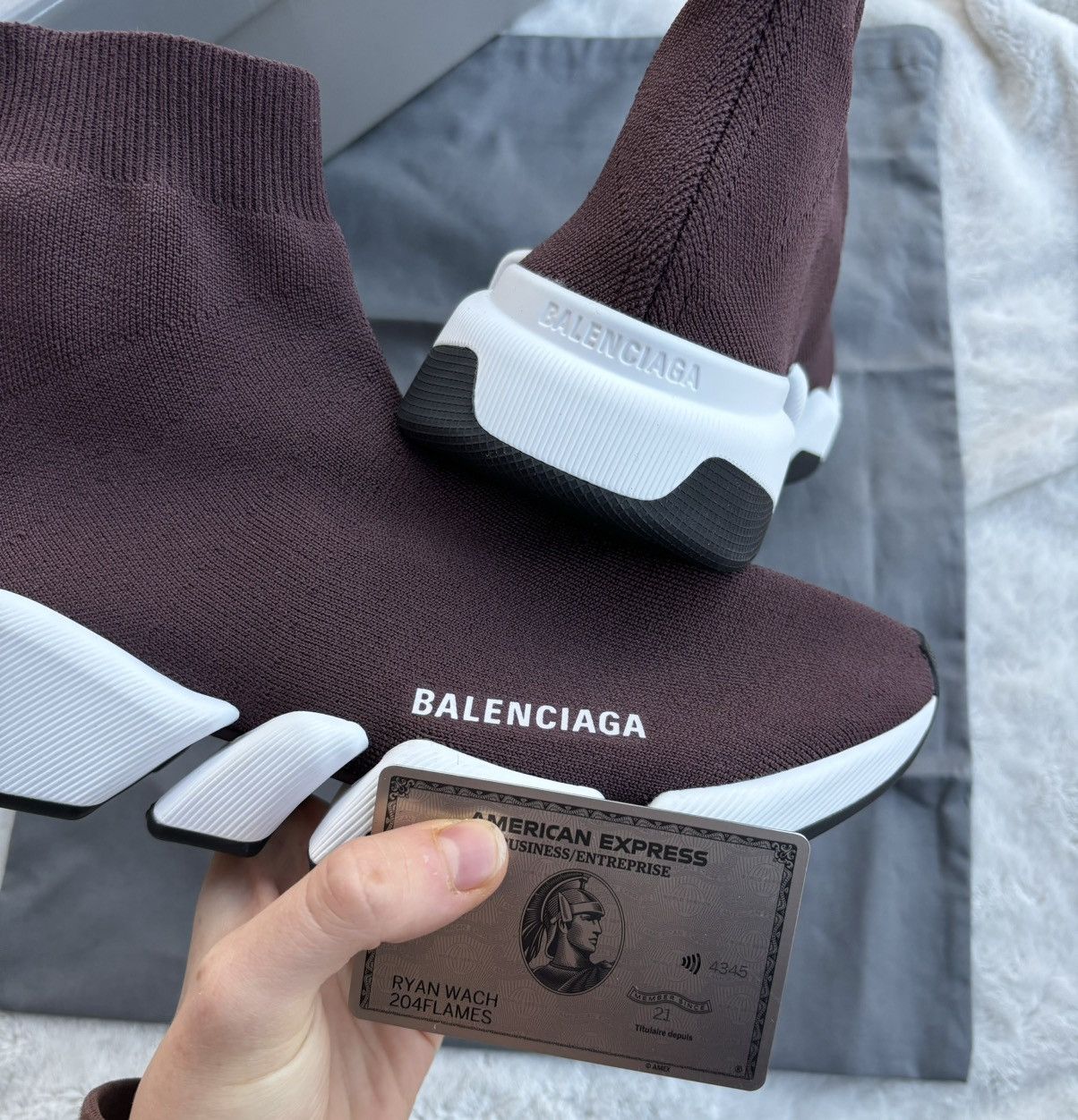 Balenciaga Chocolate Brown Speed Runners