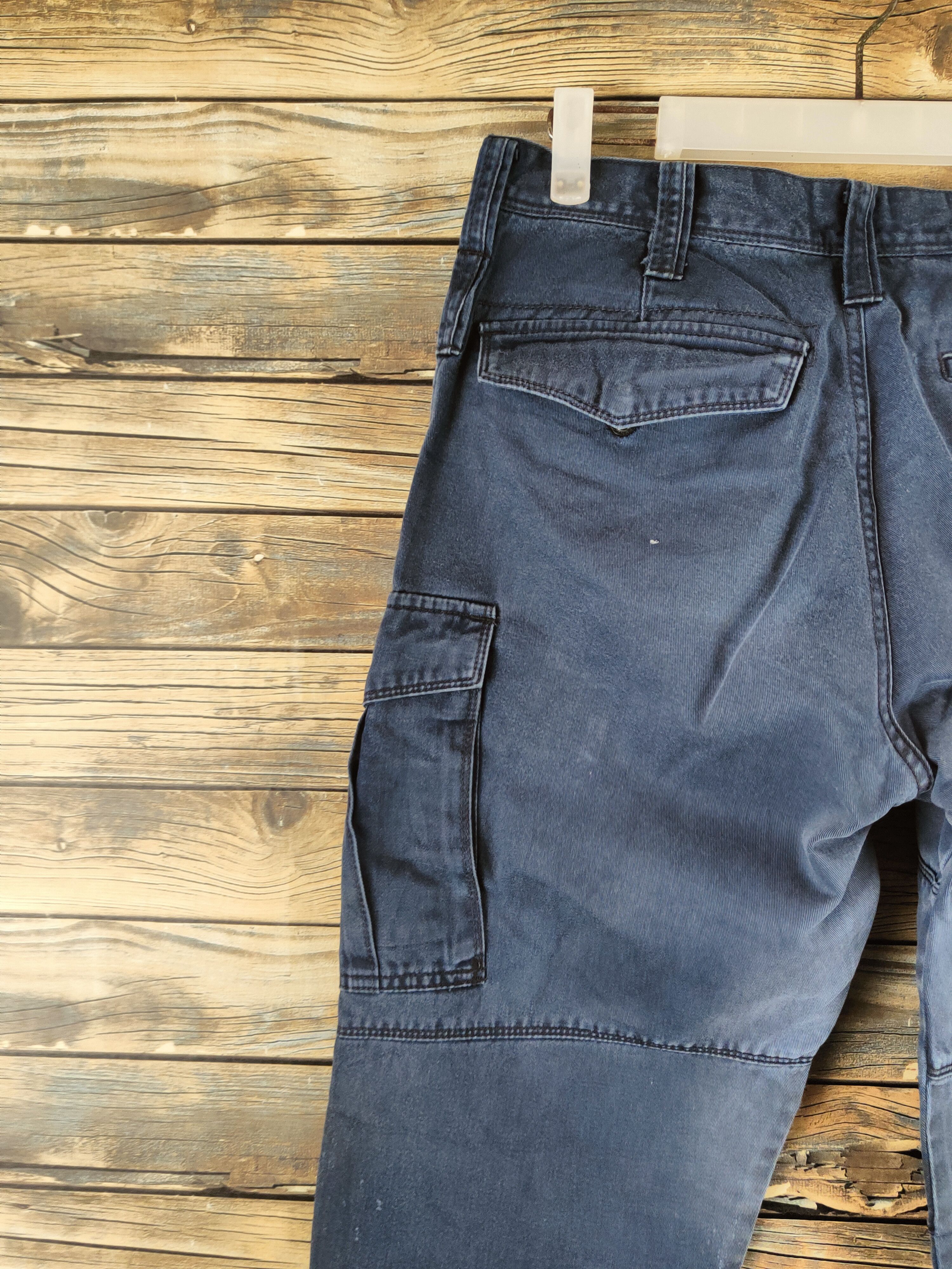 Japanese Brand DL Burtle Dark Blue Multipocket Cargo Pants #46-357 Size US 30 / EU 46 - 10 Thumbnail