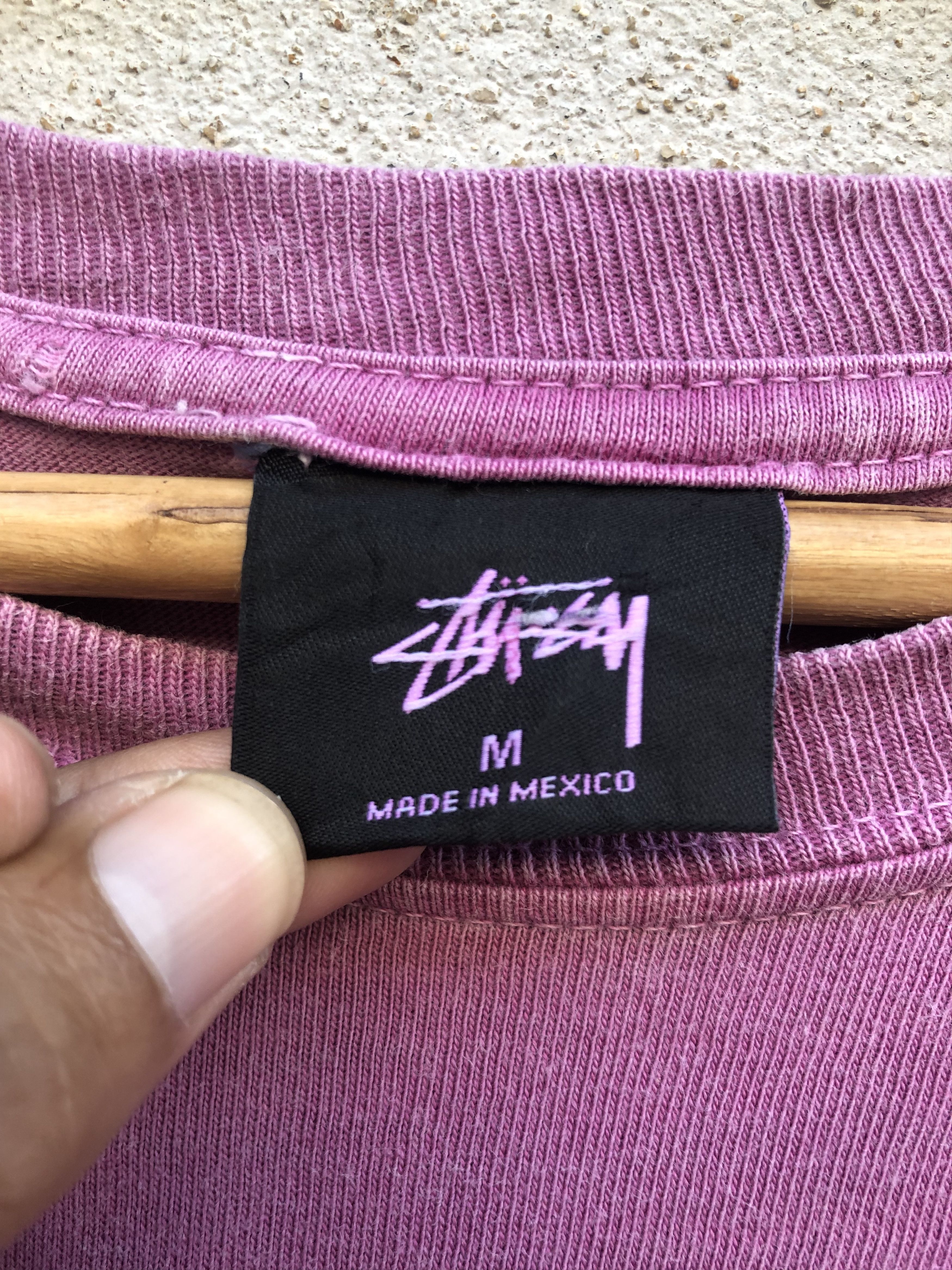 Stussy Stussy Poseidon Pigment Dyed Tshirt Distressed Size US M / EU 48-50 / 2 - 3 Thumbnail