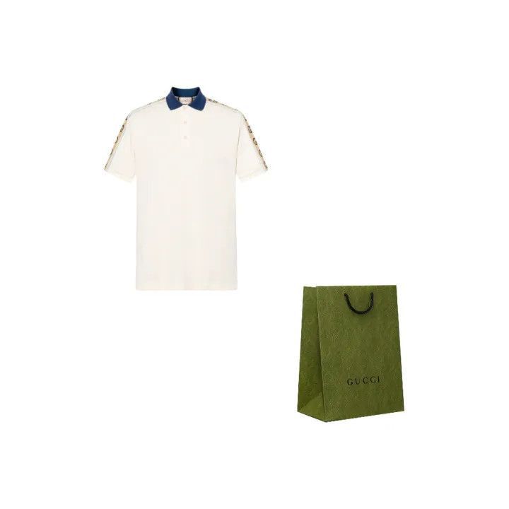 Gucci Gucci Gucci Logo Pattern Short Sleeve Polo -2506 Size US S / EU 44-46 / 1 - 2 Thumbnail