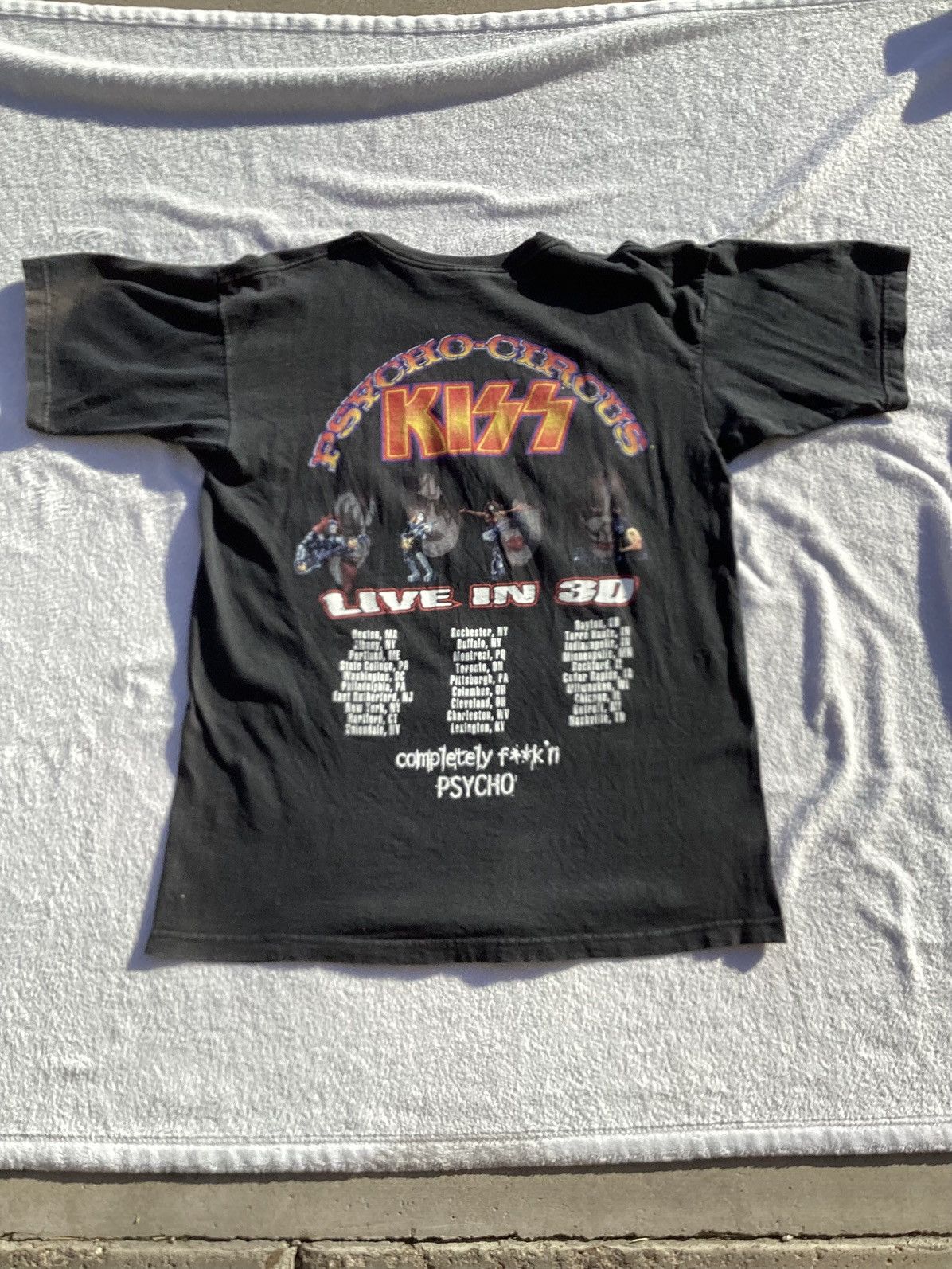Other Vtg 89 psycho circus kiss live in 3-D band/concert/tour Tee Size US L / EU 52-54 / 3 - 3 Thumbnail