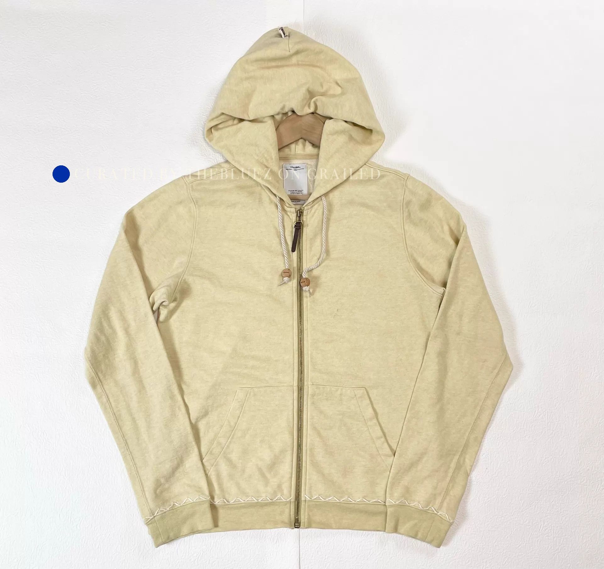 Visvim Rare Yellow Zipper Hoodie With Bead Logo Size US S / EU 44-46 / 1 - 1 Thumbnail