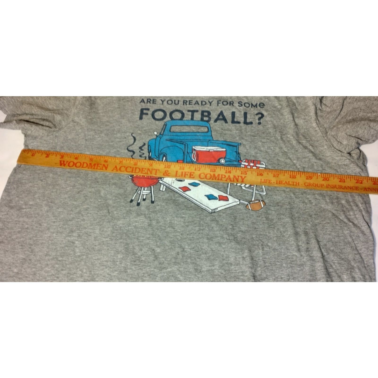 Life is Good VINTAGE Life is Good Shirt Men L Are You Ready For Some Football Tailgate Cornhole USA Gray Size US L / EU 52-54 / 3 - 5 Thumbnail