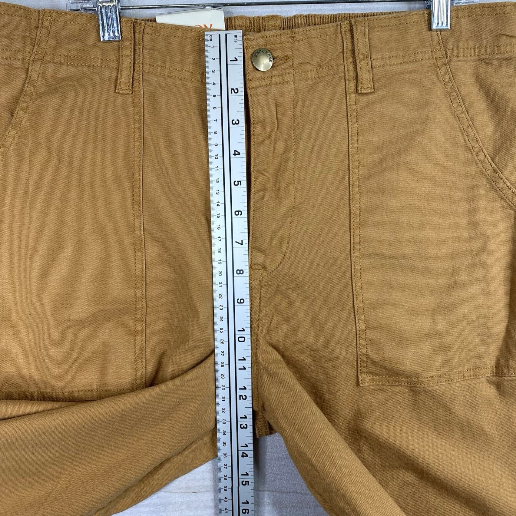 Vintage Knox Rose Pants Womens XL Brown High Rise Elastic Waistband Straight Leg NWT Size 40" / US 18 - 4 Thumbnail