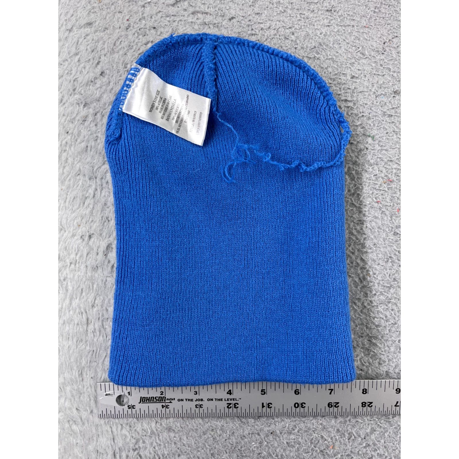 Vintage VINTAGE Paris Accessories Beanie One Size Blue Knit 100% Acrylic Womens Ski Winter Beanie Size ONE SIZE - 3 Thumbnail