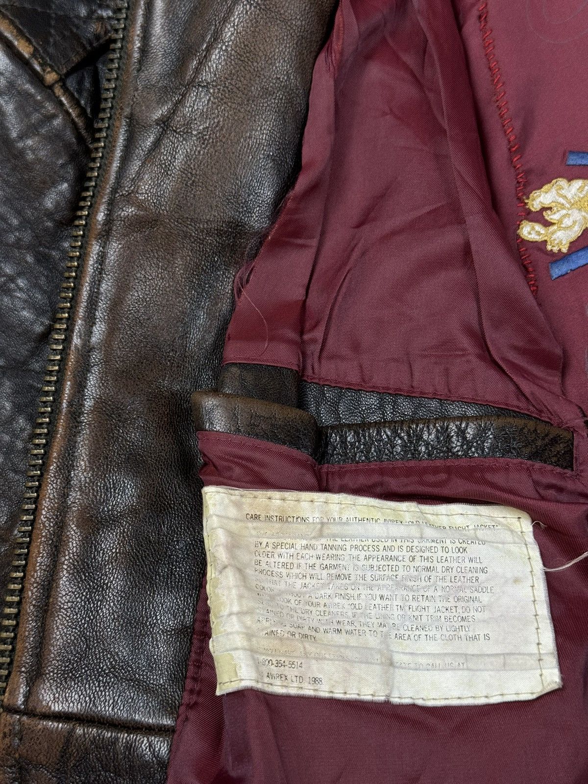 Avirex × Vintage Vintage leather jacket Avirex “Chinese Order” original item Size US XL / EU 56 / 4 - 7 Thumbnail