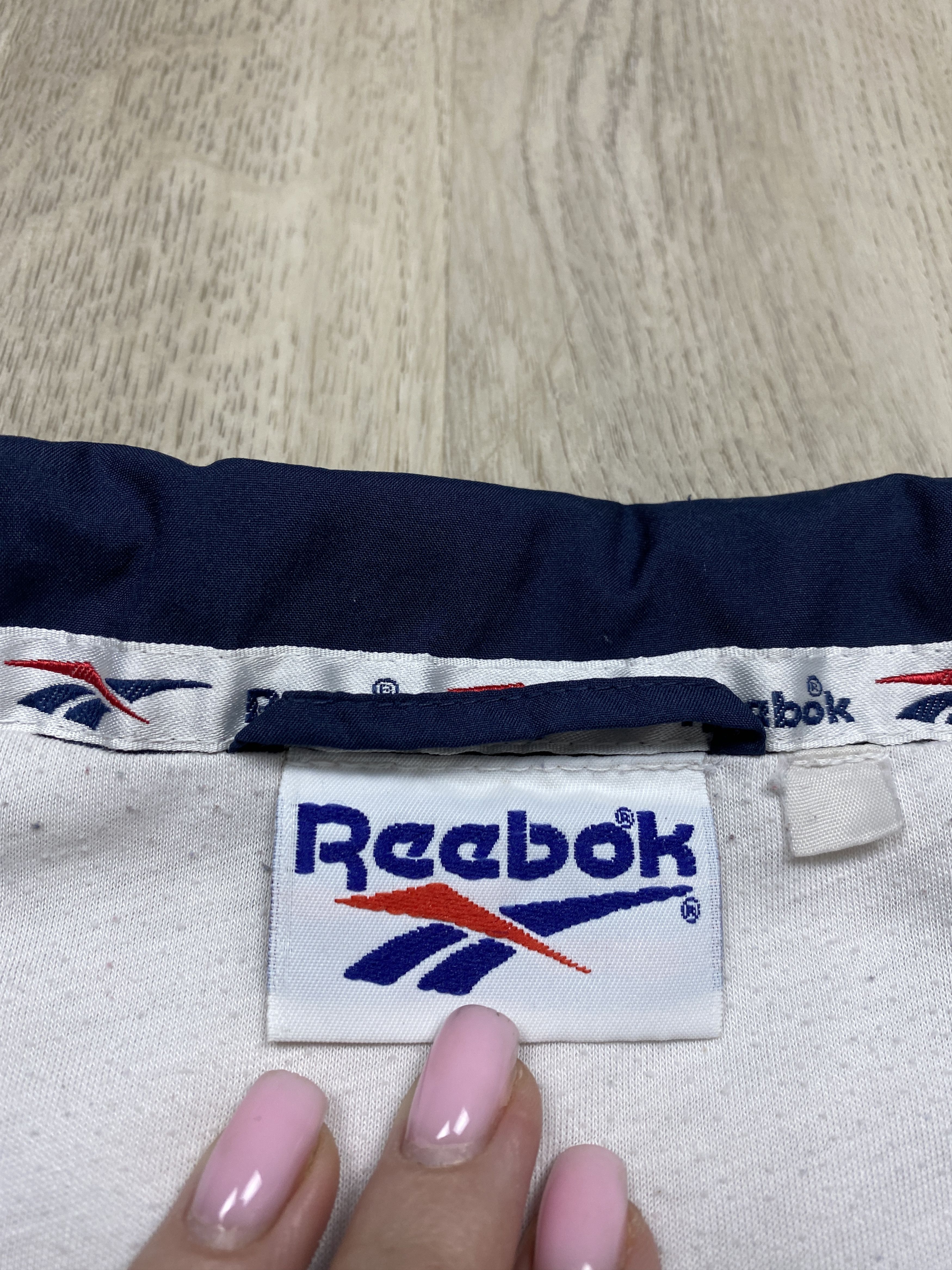 Reebok Reebok Vintage Mens Nylon Track Suit Jacket + Pants Drill Size US 34 / EU 50 - 5 Thumbnail