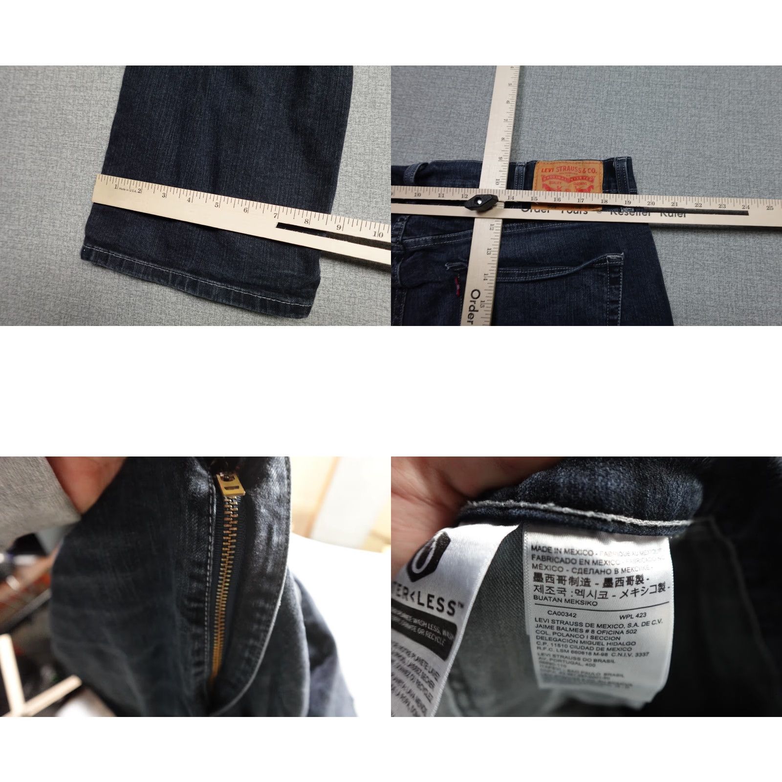 Levi's Levi's 559 Jeans Men 38x30 Blue Relaxed Straight Dark Wash Denim Rancher Cowboy Jeans Mens Size US 38 / EU 54 - 8 Thumbnail