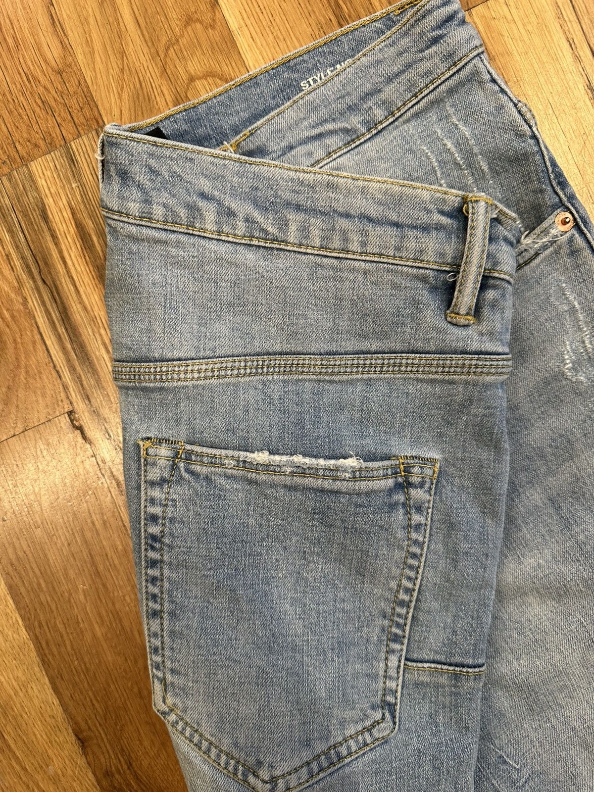 Purple Brand Purple Brand Distressed Blue Denim Jeans Size 32 Size US 32 / EU 48 - 4 Thumbnail