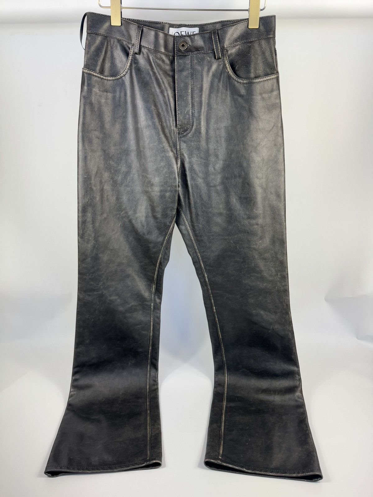 Loewe LEATHER PANTS Size US 34 / EU 50 - 1 Thumbnail