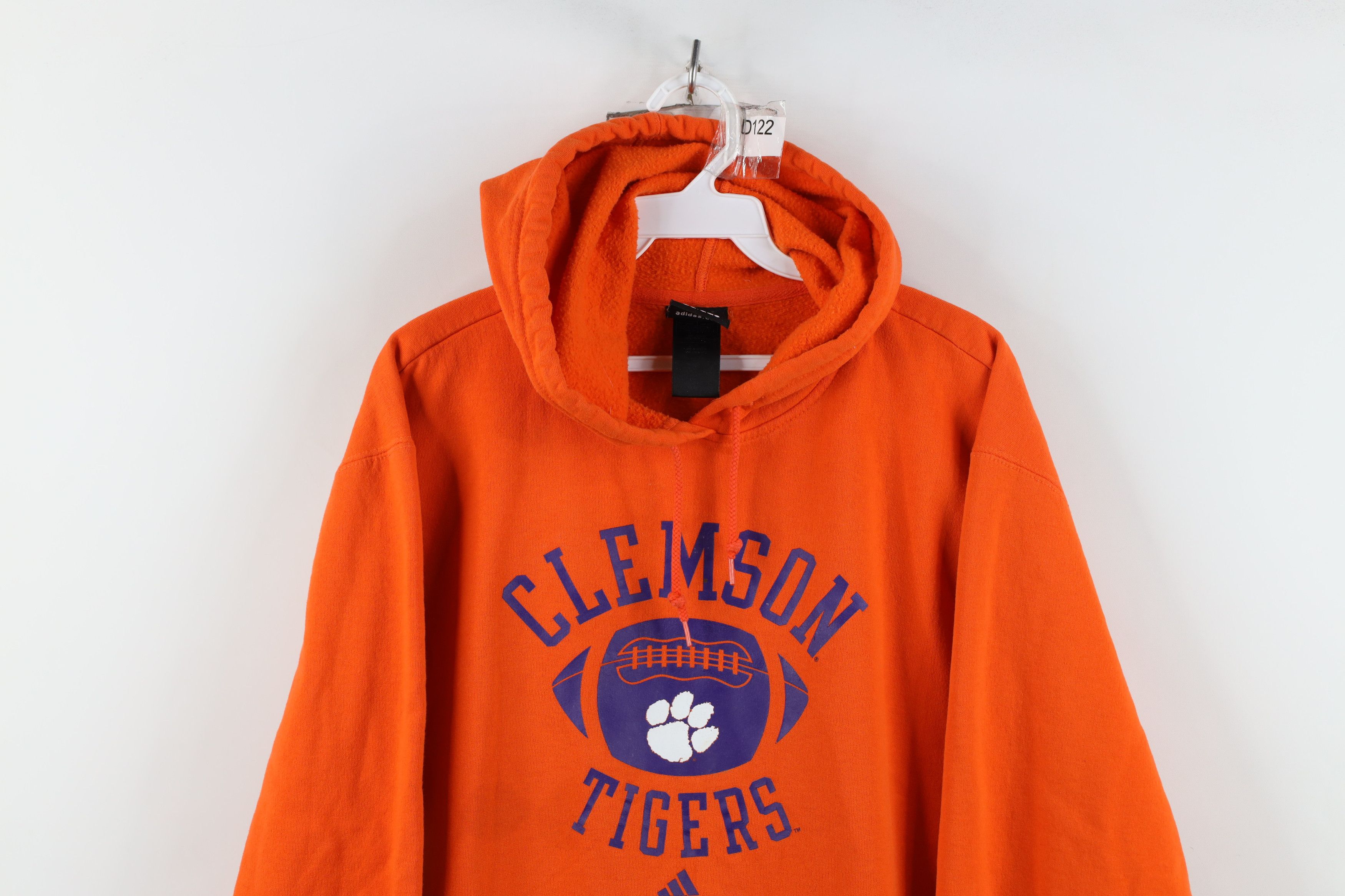 Adidas Vintage Adidas Clemson University Football Hoodie Orange Size US M / EU 48-50 / 2 - 2 Thumbnail