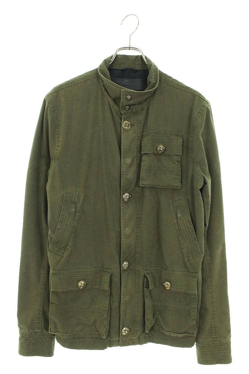 image of Chrome Hearts Cherry Bomb Military Blouson in Khaki, Men's (Size Small)